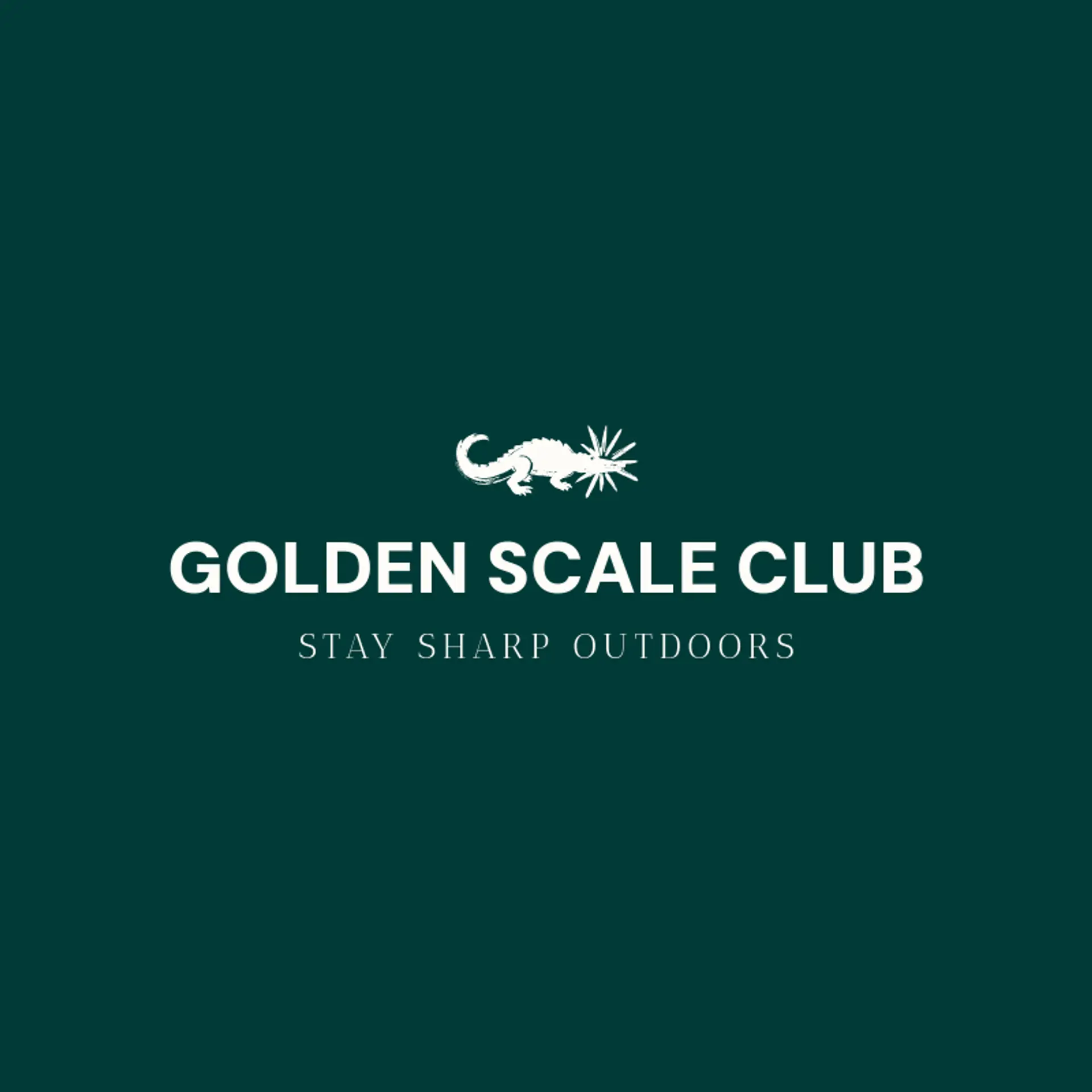 Golden Scale Club logo for crocodile