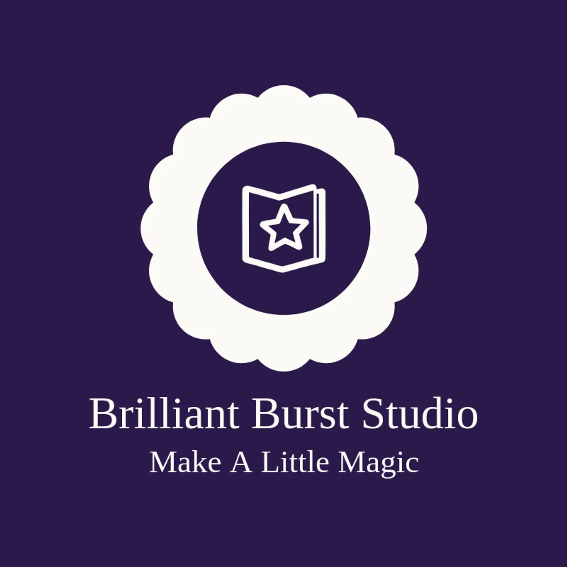 Brilliant Burst Studio logo for comic book
