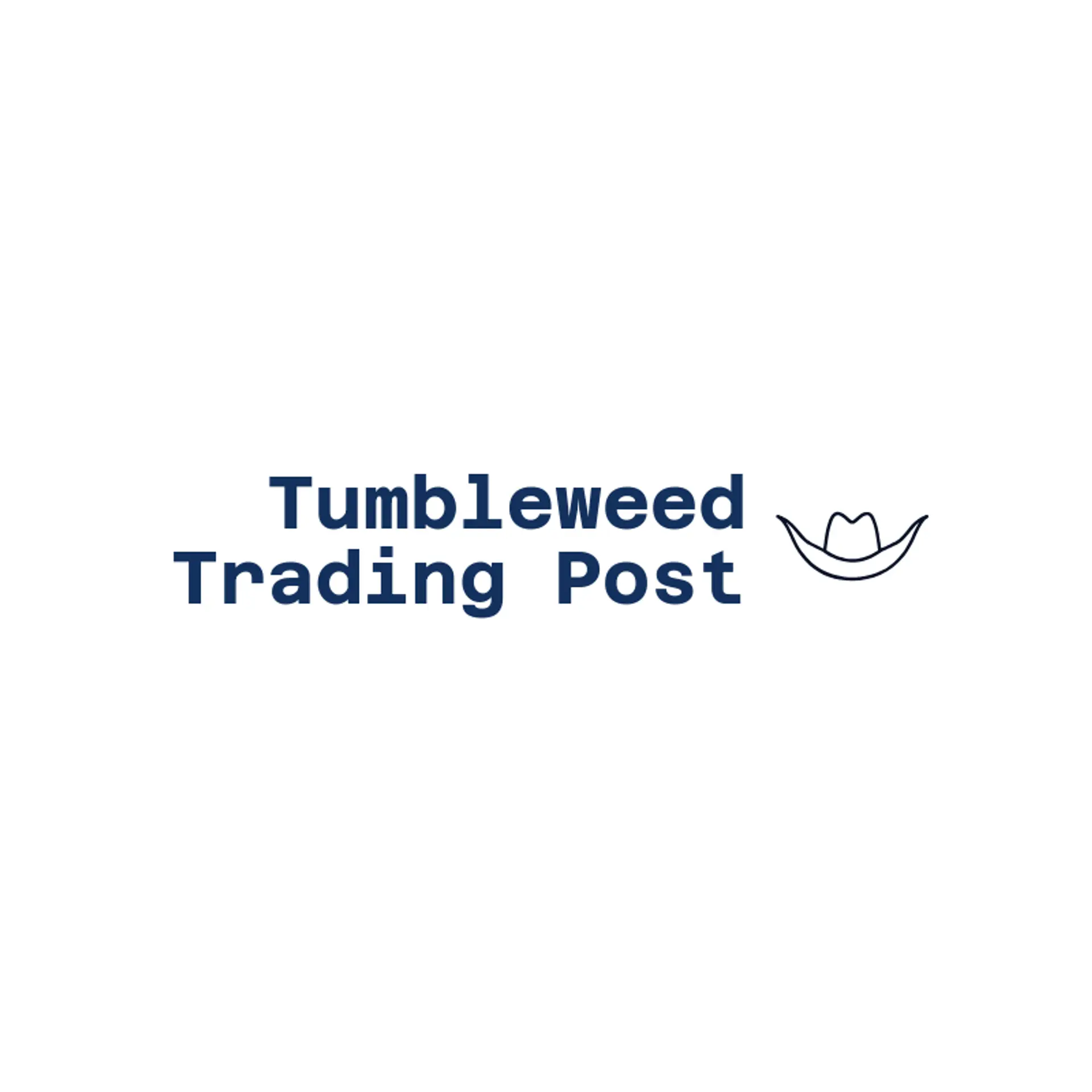 Tumbleweed Trading Post logo for cowboy hat