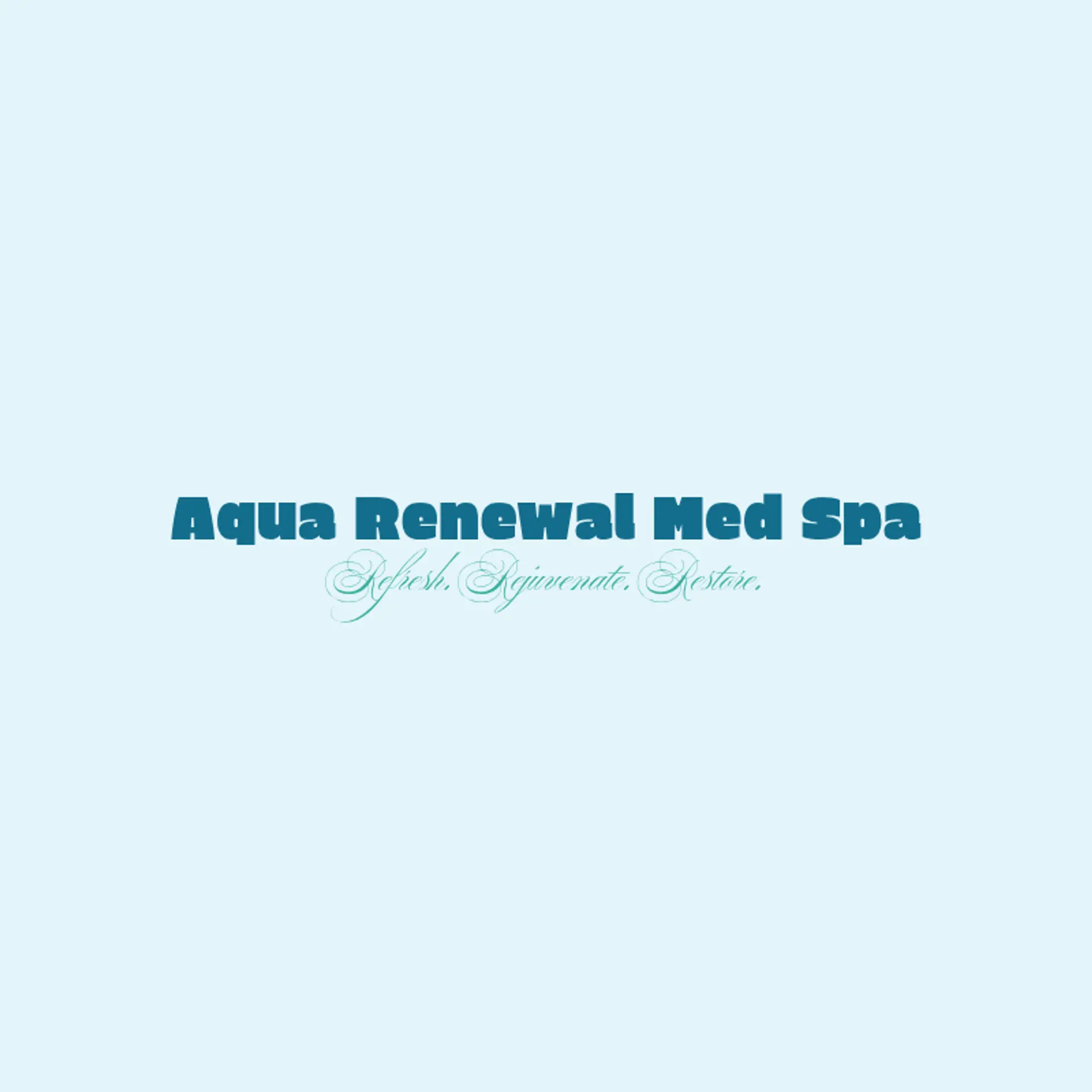 Aqua Renewal Med Spa logo for medical spa