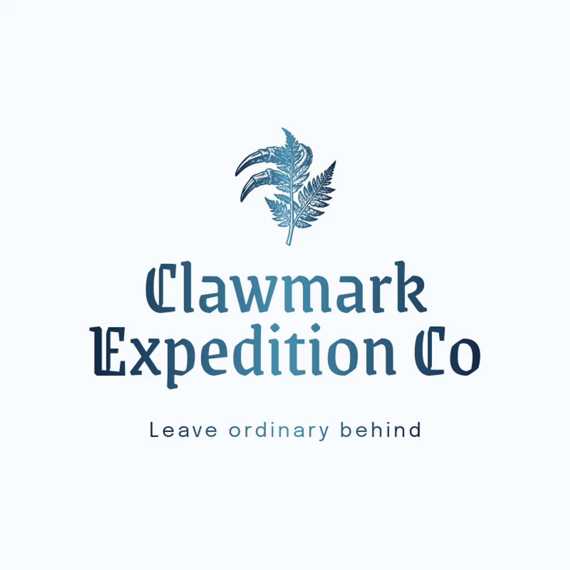 Clawmark Expedition Co logo for dinosaur