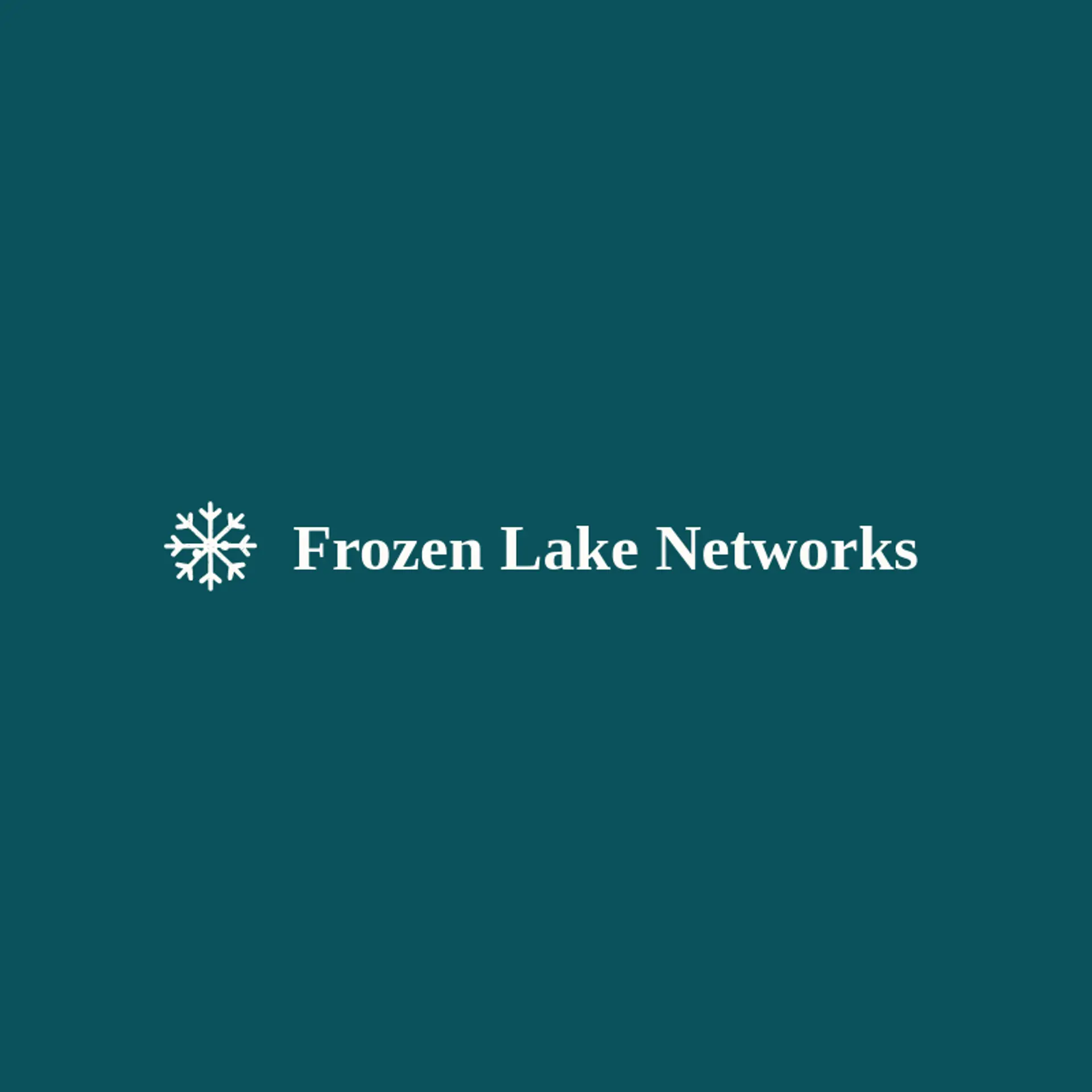 Frozen Lake Networks logo for snowflake