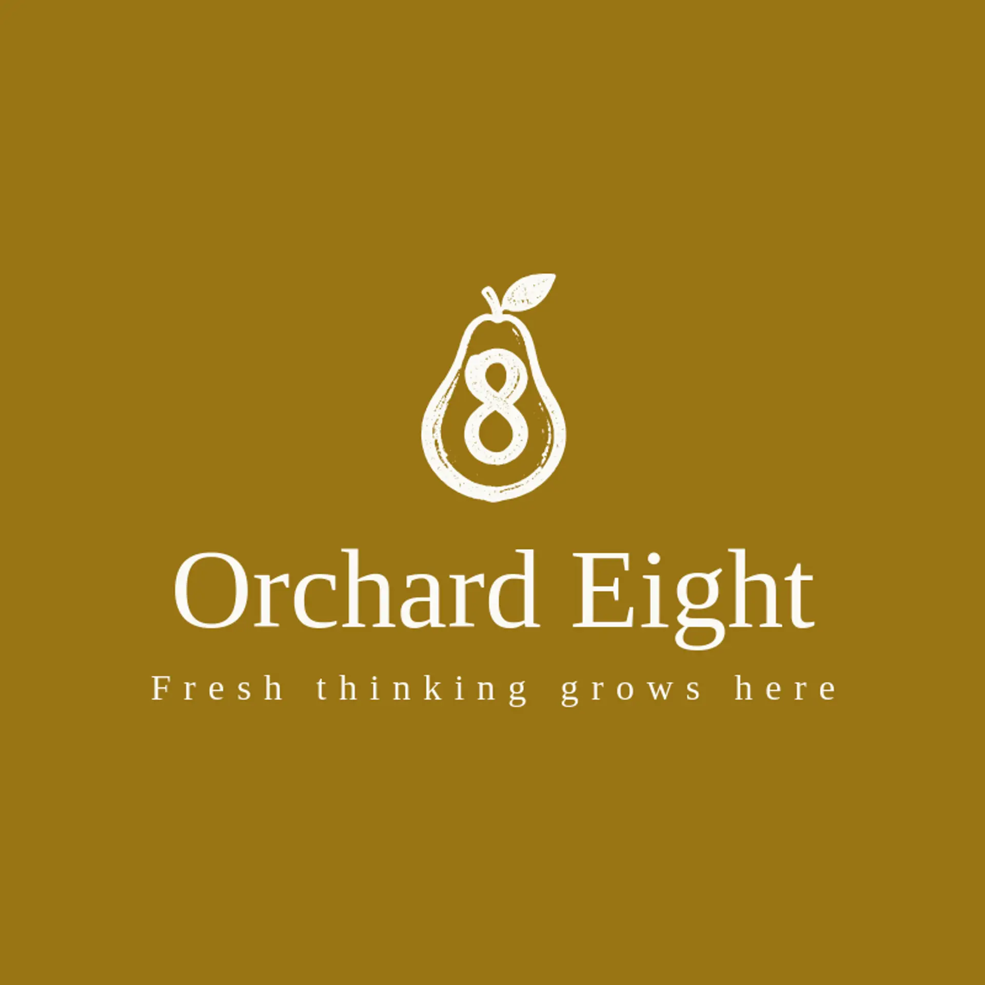 Orchard Eight logo for pear