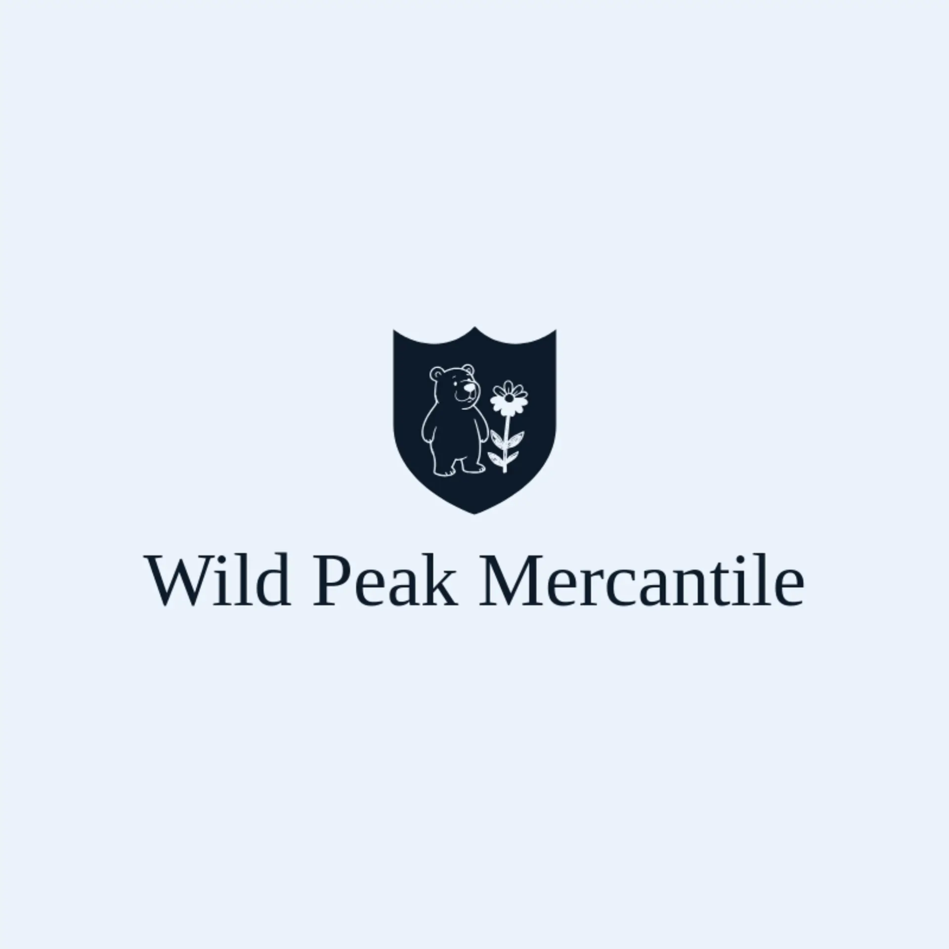Wild Peak Mercantile logo for grizzly bear