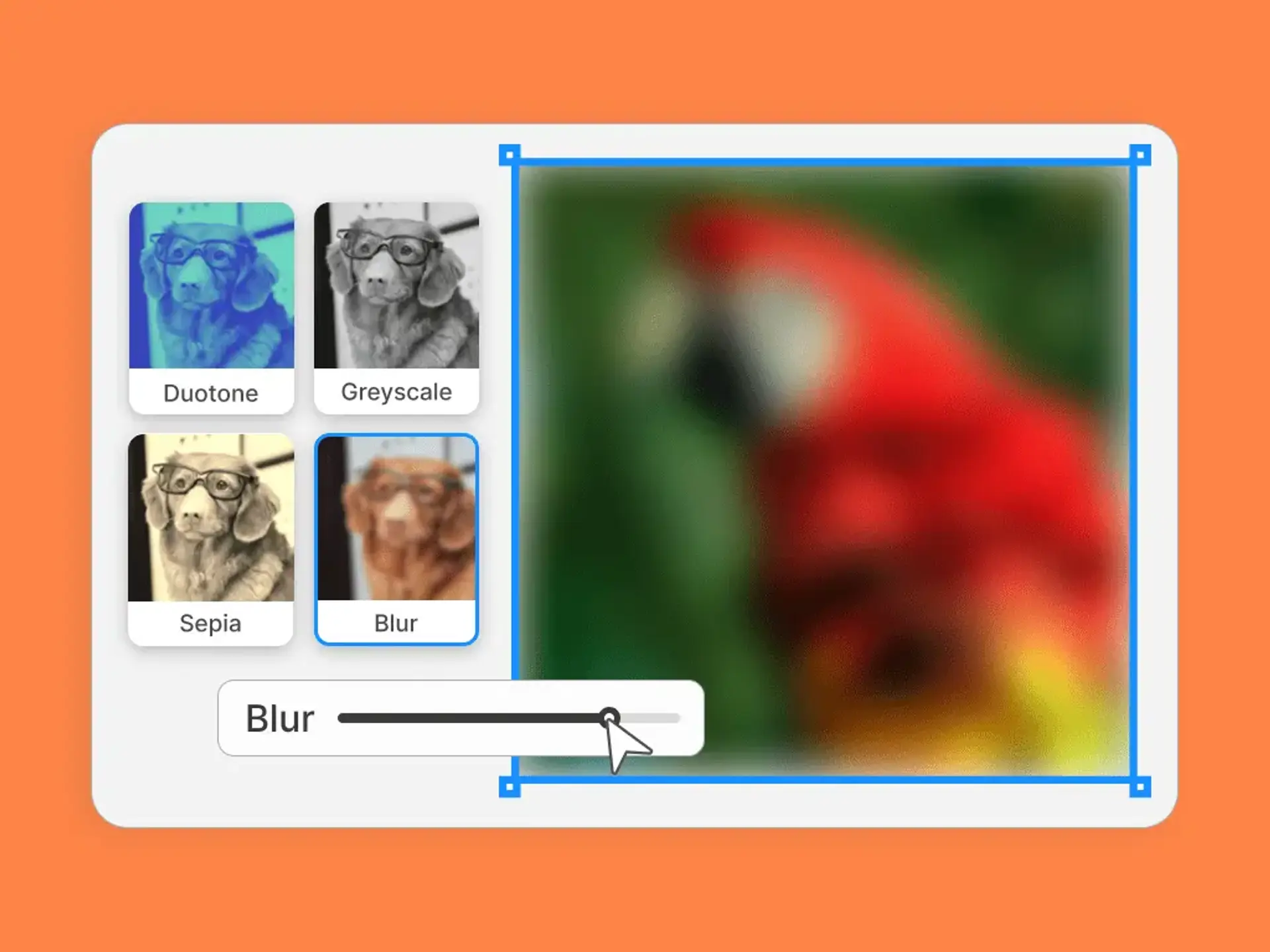 Blur with precision