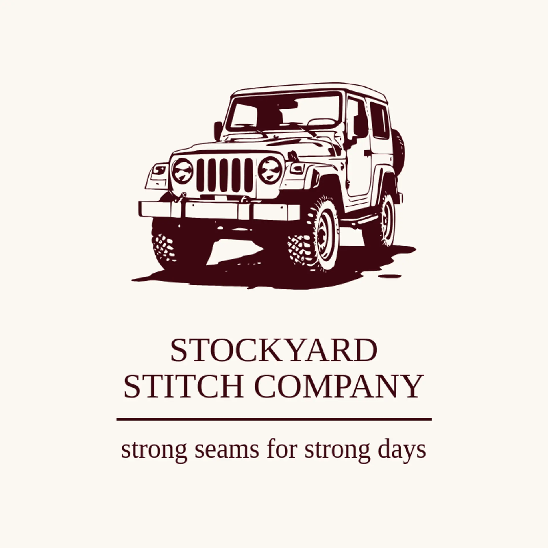 Stockyard Stitch Company logo for wrangler