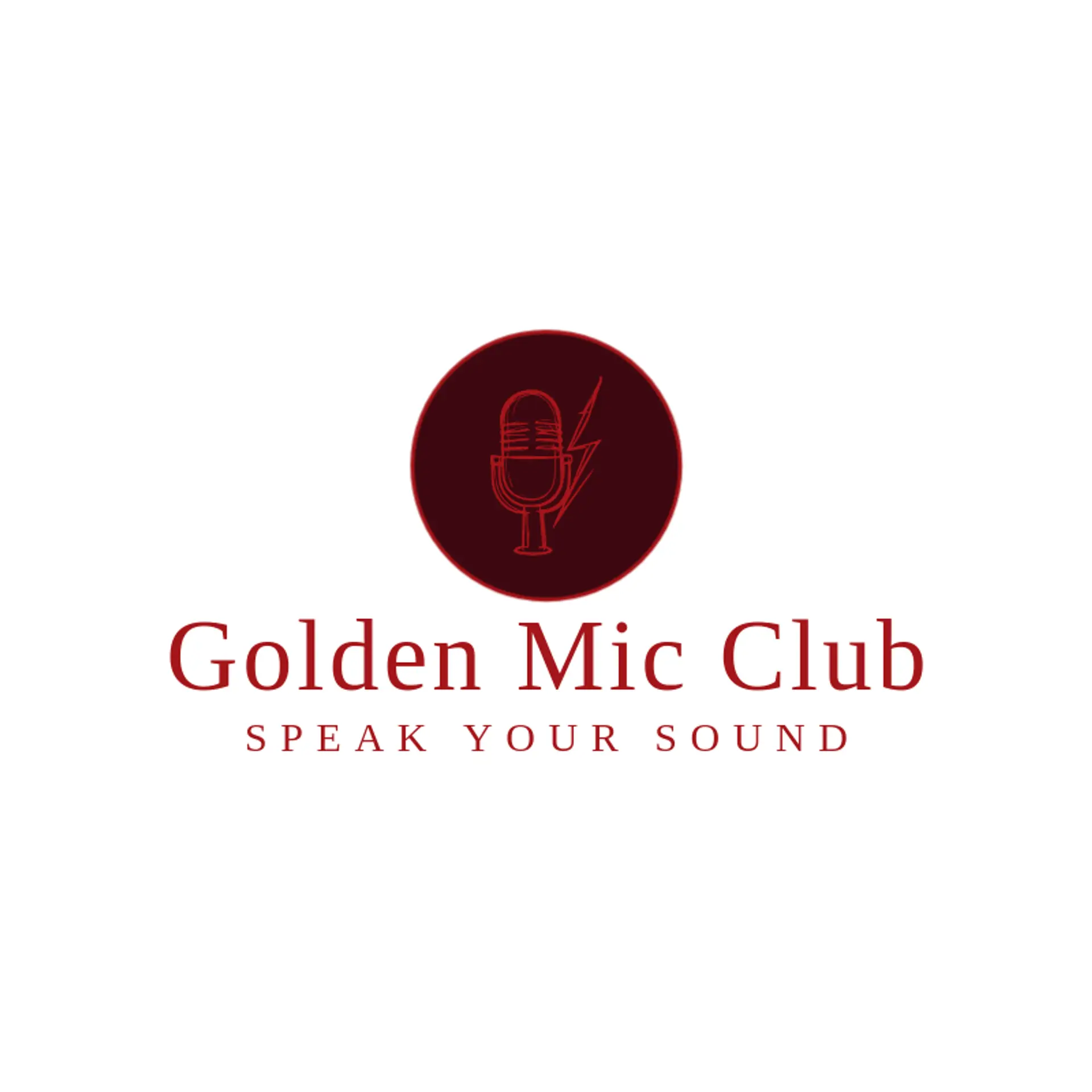 Golden Mic Club logo for hip hop