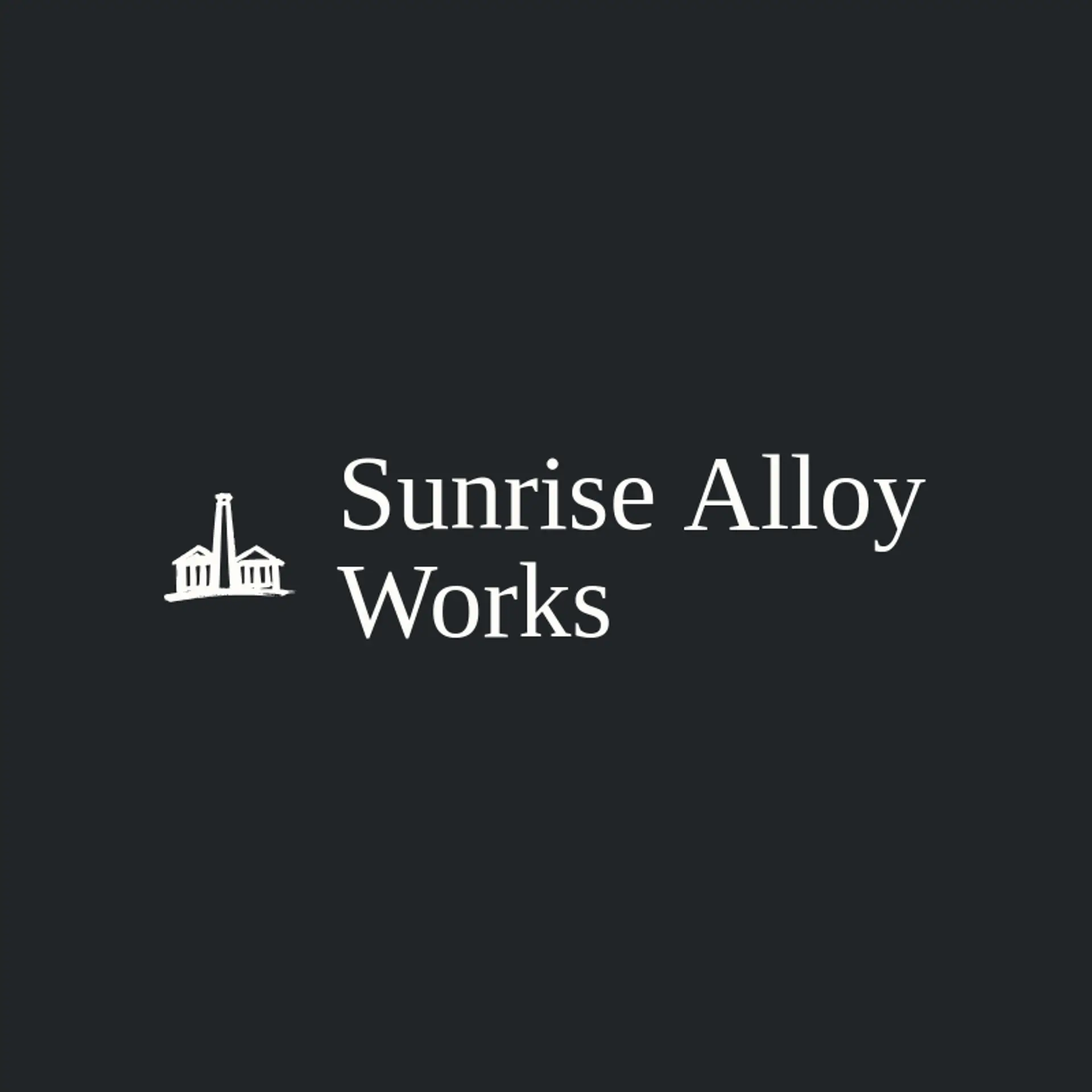 Sunrise Alloy Works logo for factory