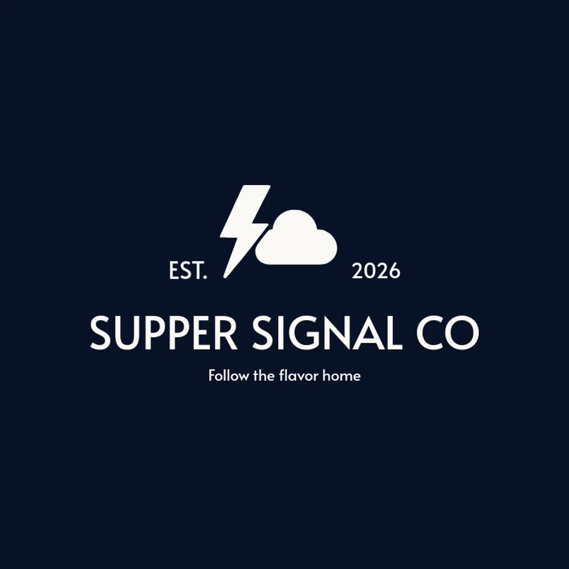 Supper Signal Co logo for cloud kitchen