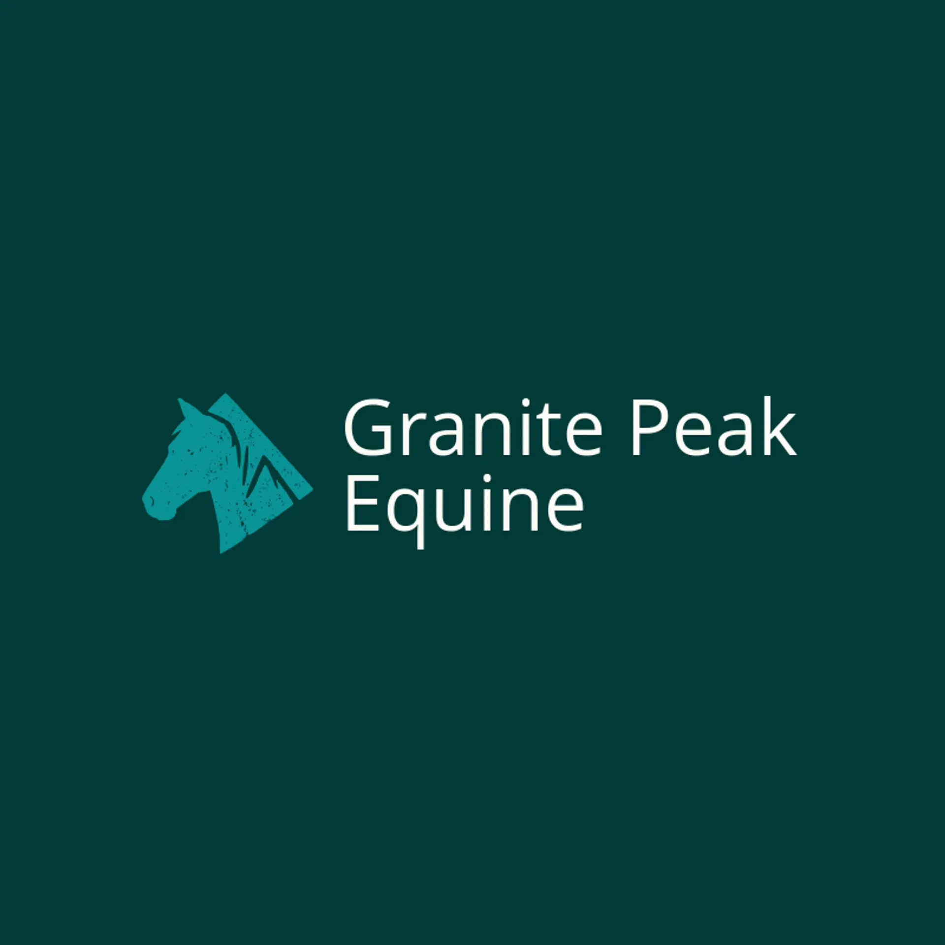 Granite Peak Equine logo for horse head