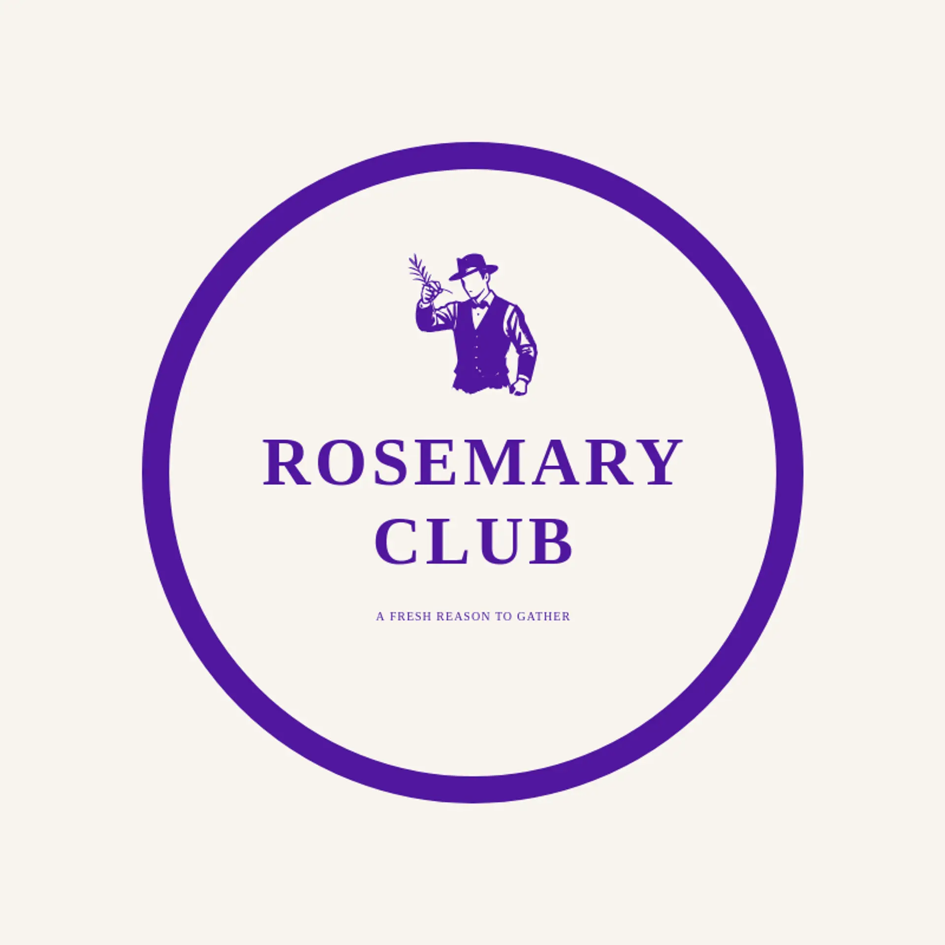 Rosemary Club logo for bartender