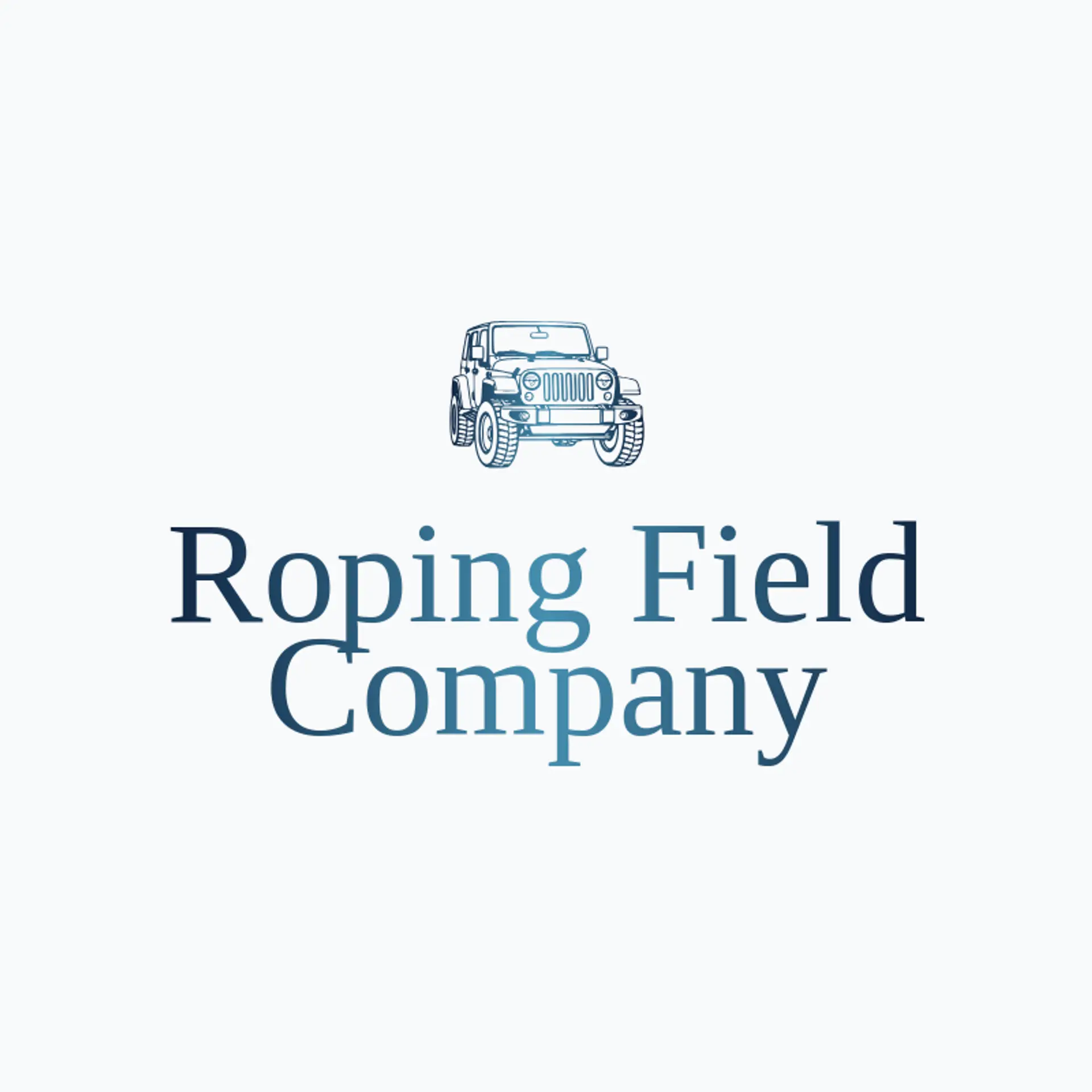 Roping Field Company logo for wrangler