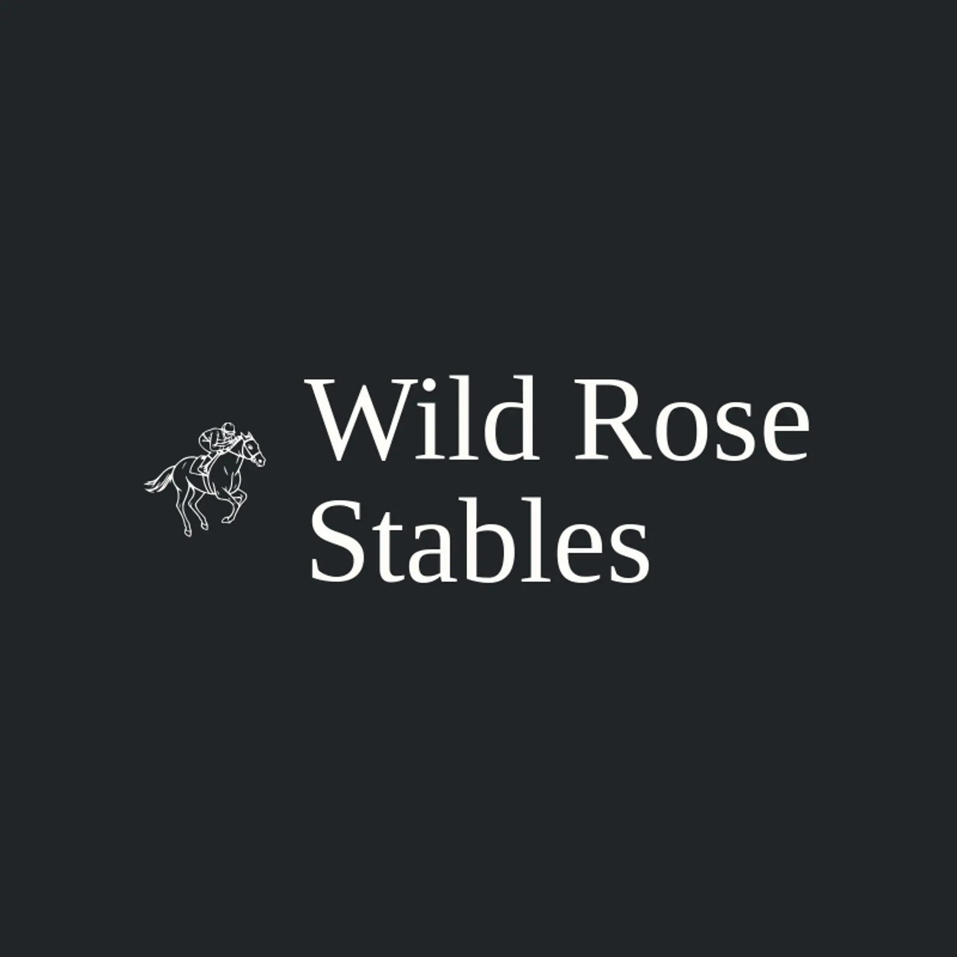 Wild Rose Stables logo for jockey