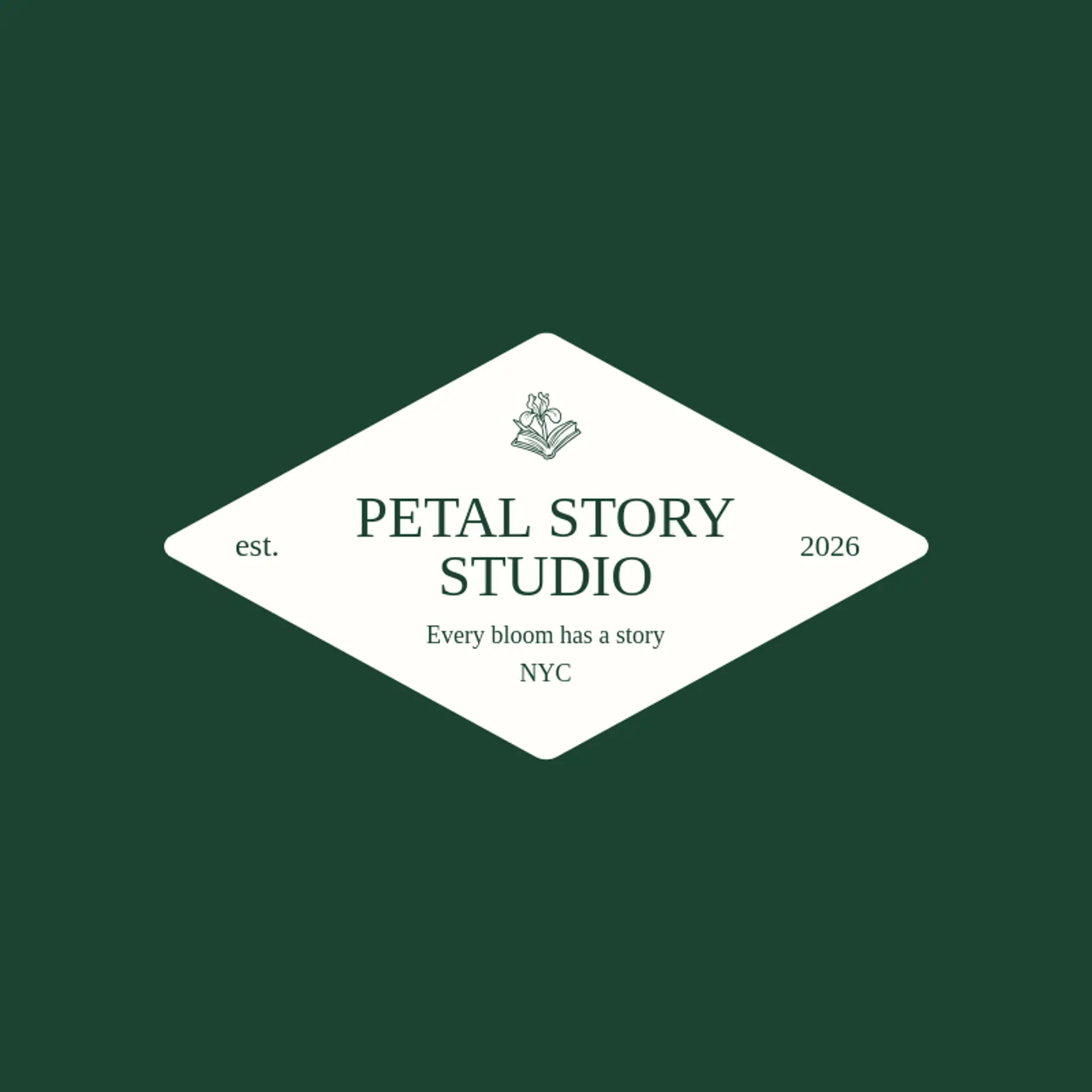 Petal Story Studio logo for iris