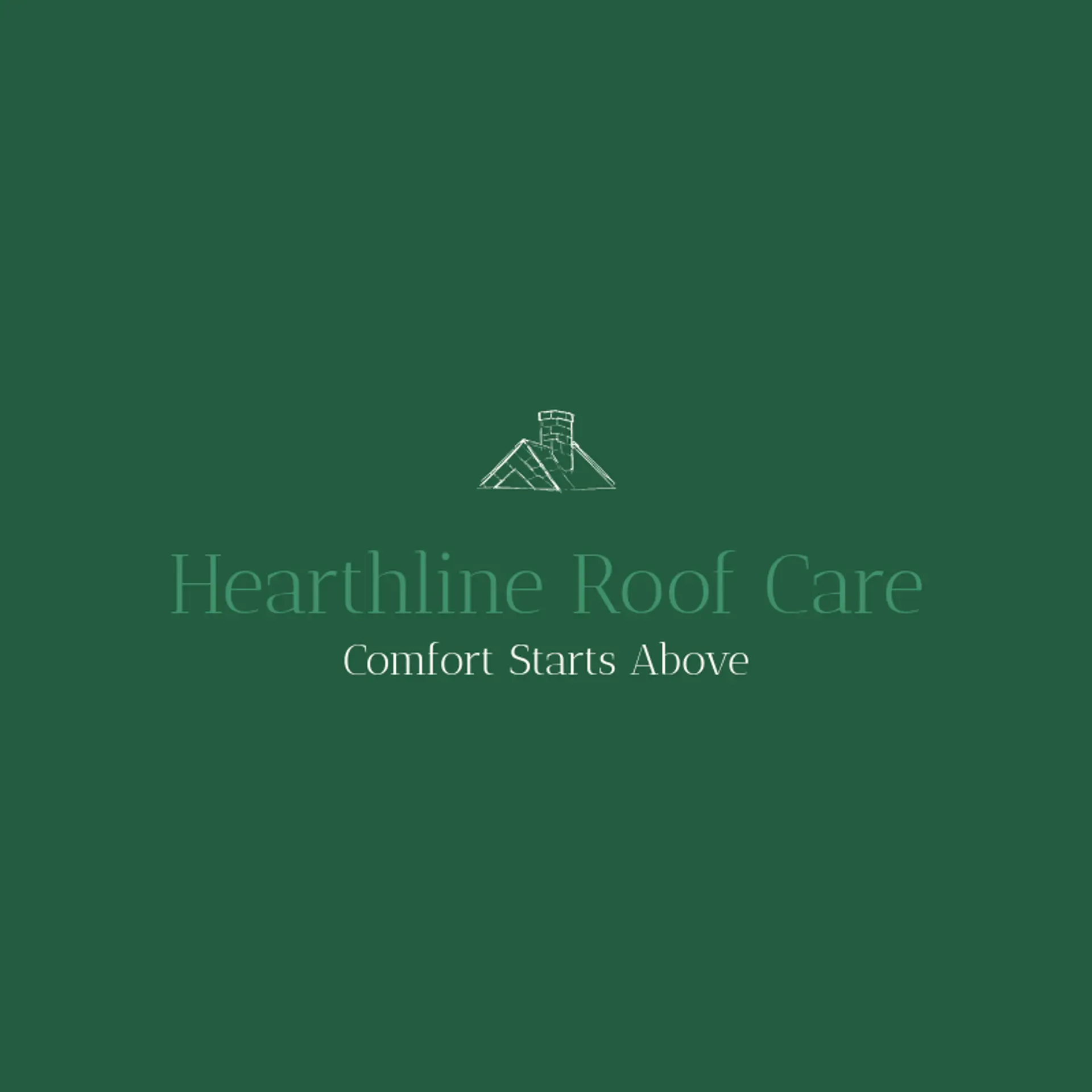 Hearthline Roof Care logo for roofing