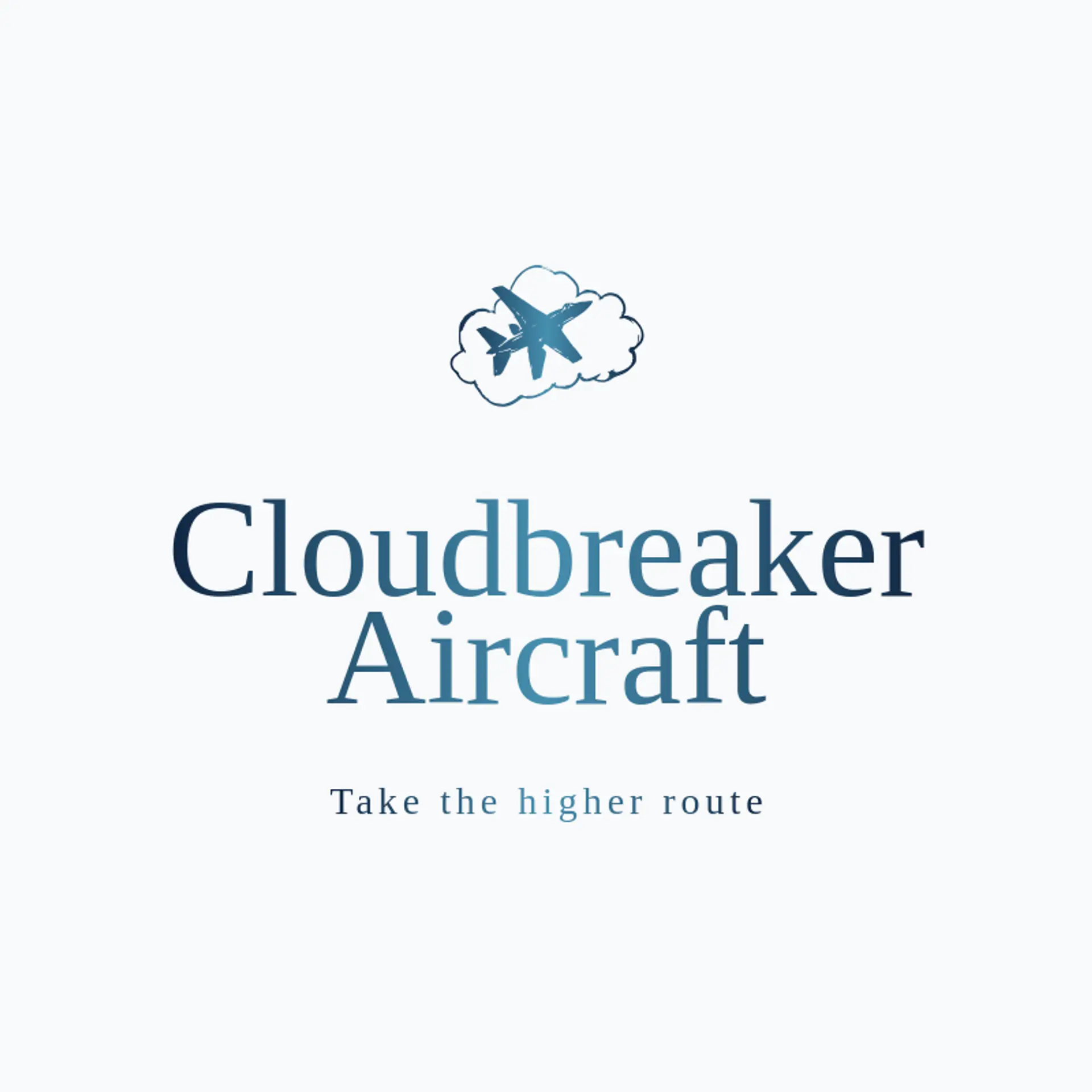 Cloudbreaker Aircraft logo for aerospace