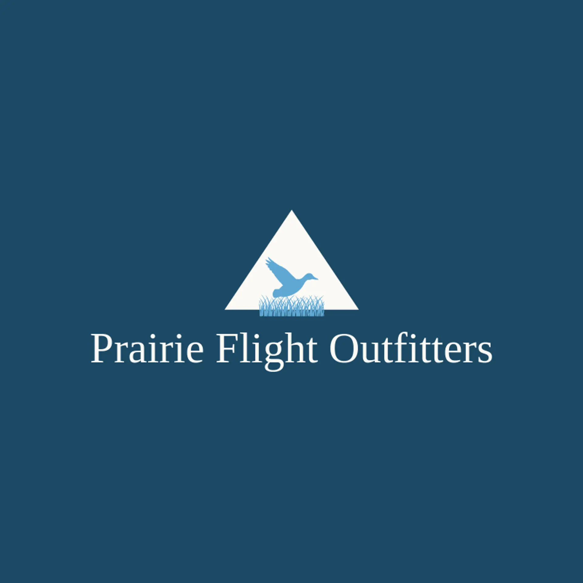 Prairie Flight Outfitters logo for duck hunting