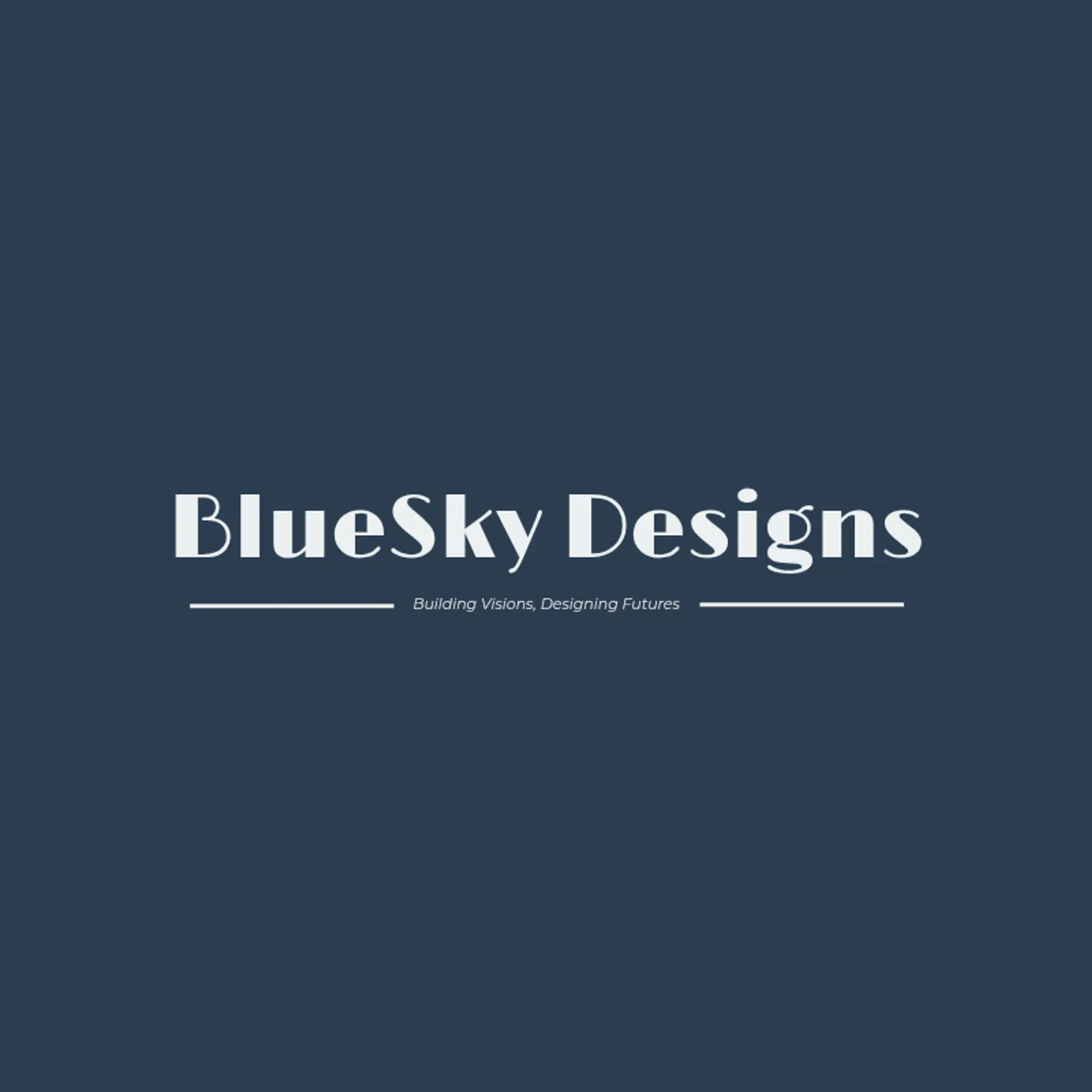 BlueSky Designs logo for construction designer