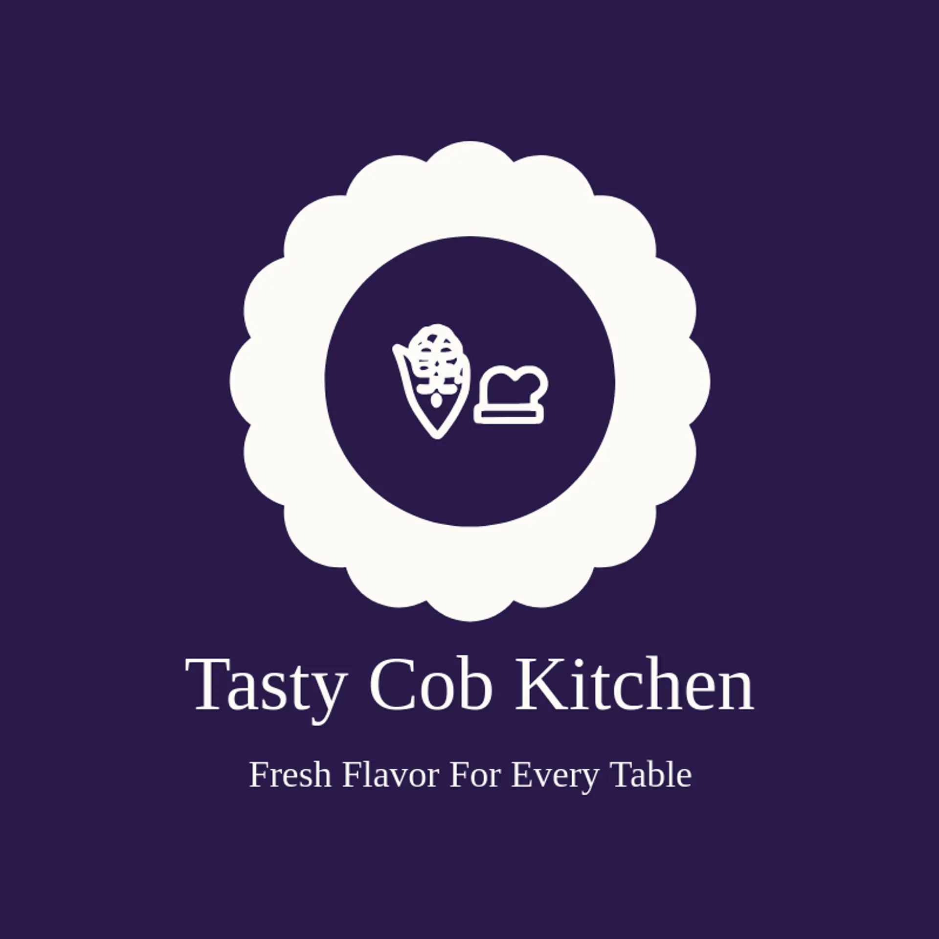 Tasty Cob Kitchen logo for corn