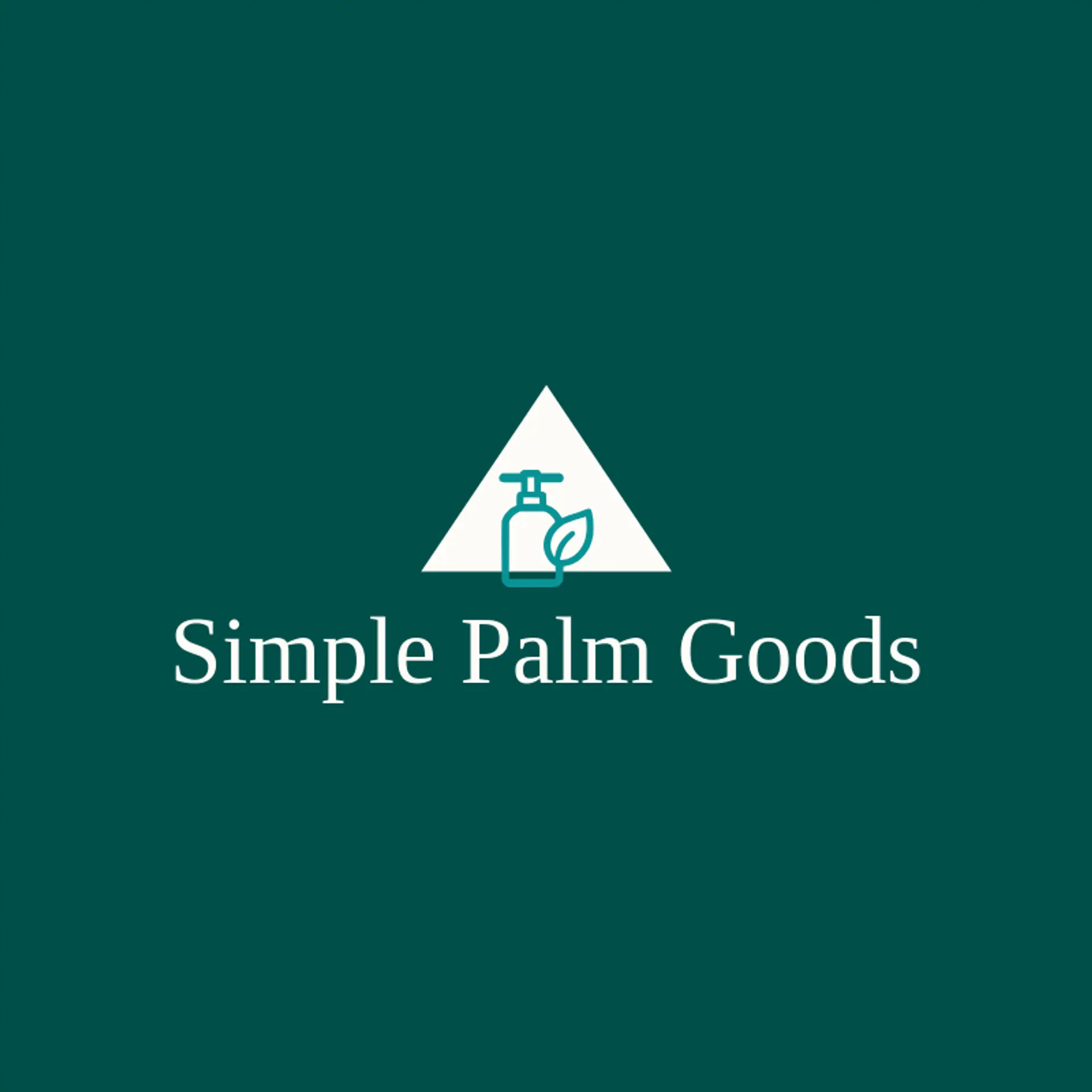 Simple Palm Goods logo for hand sanitizer