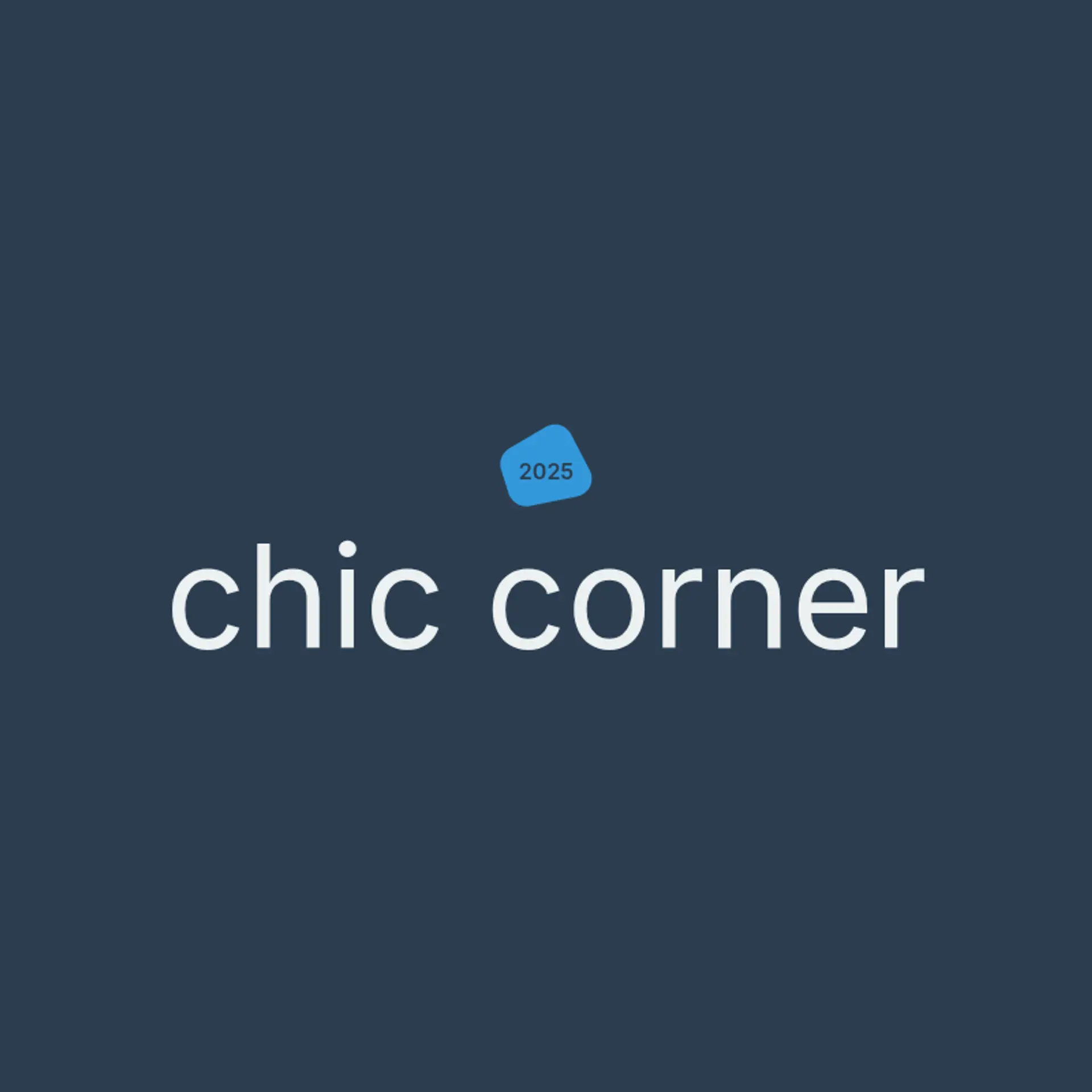 Chic Corner logo for fashion studio