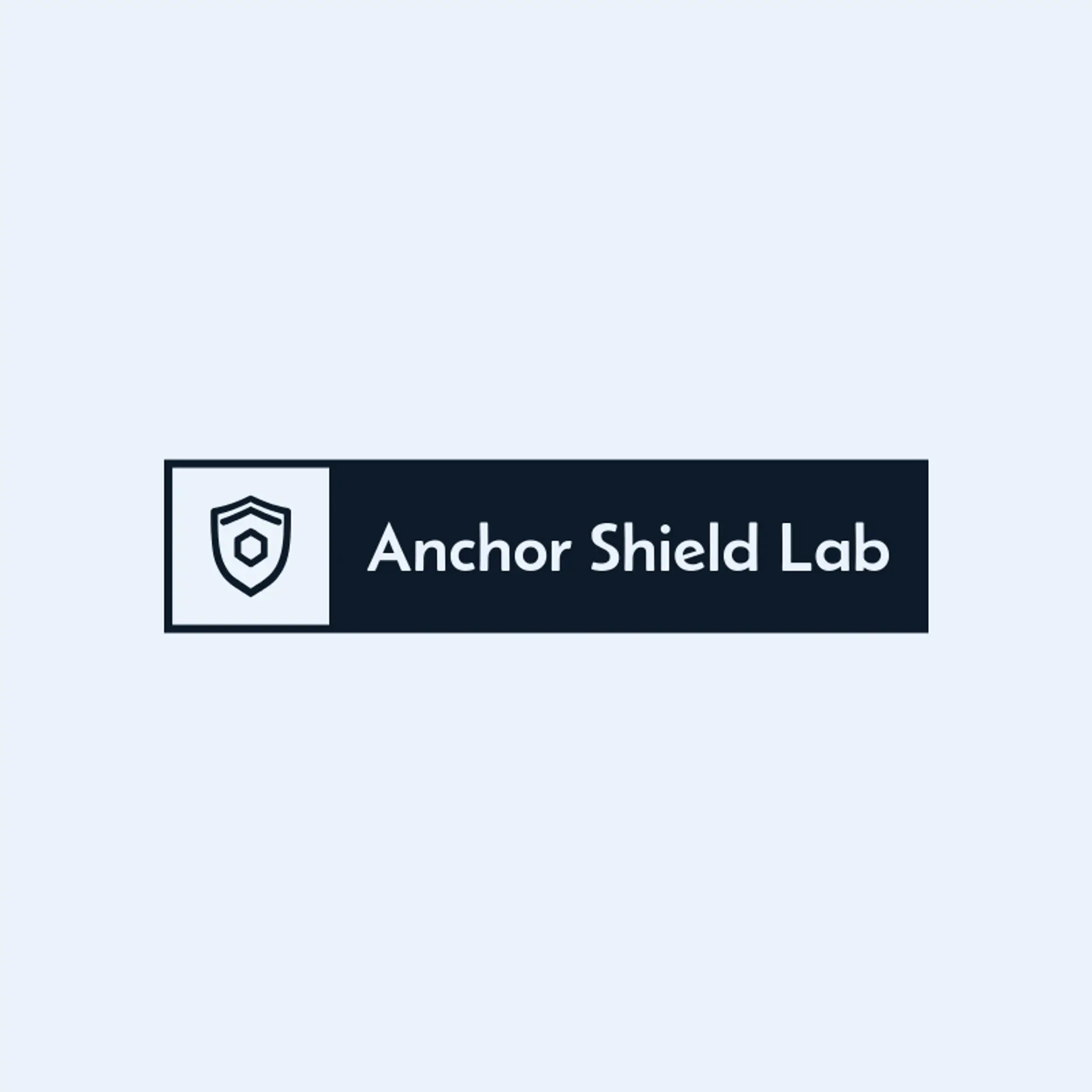 Anchor Shield Lab logo for hexagon