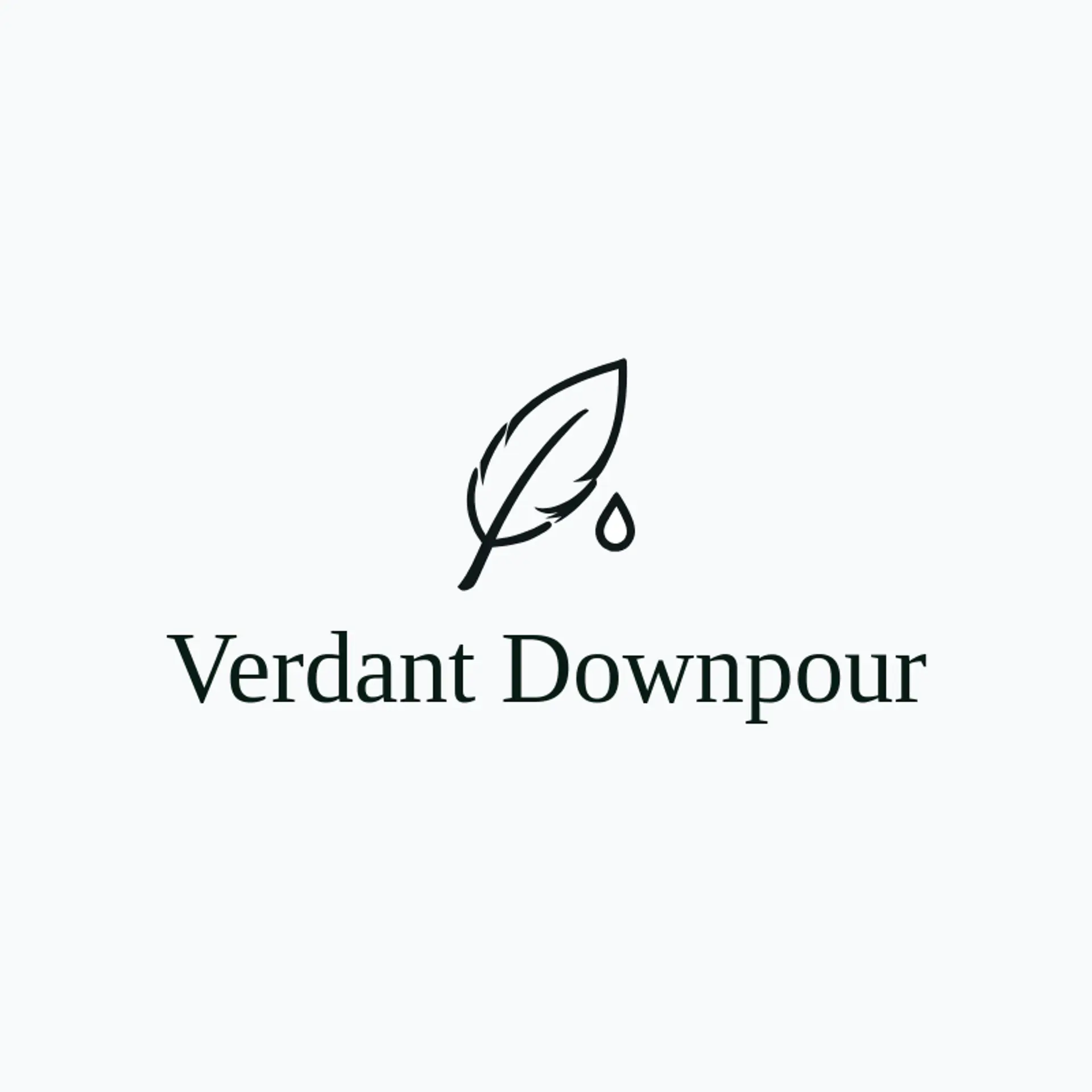 Verdant Downpour logo for rain