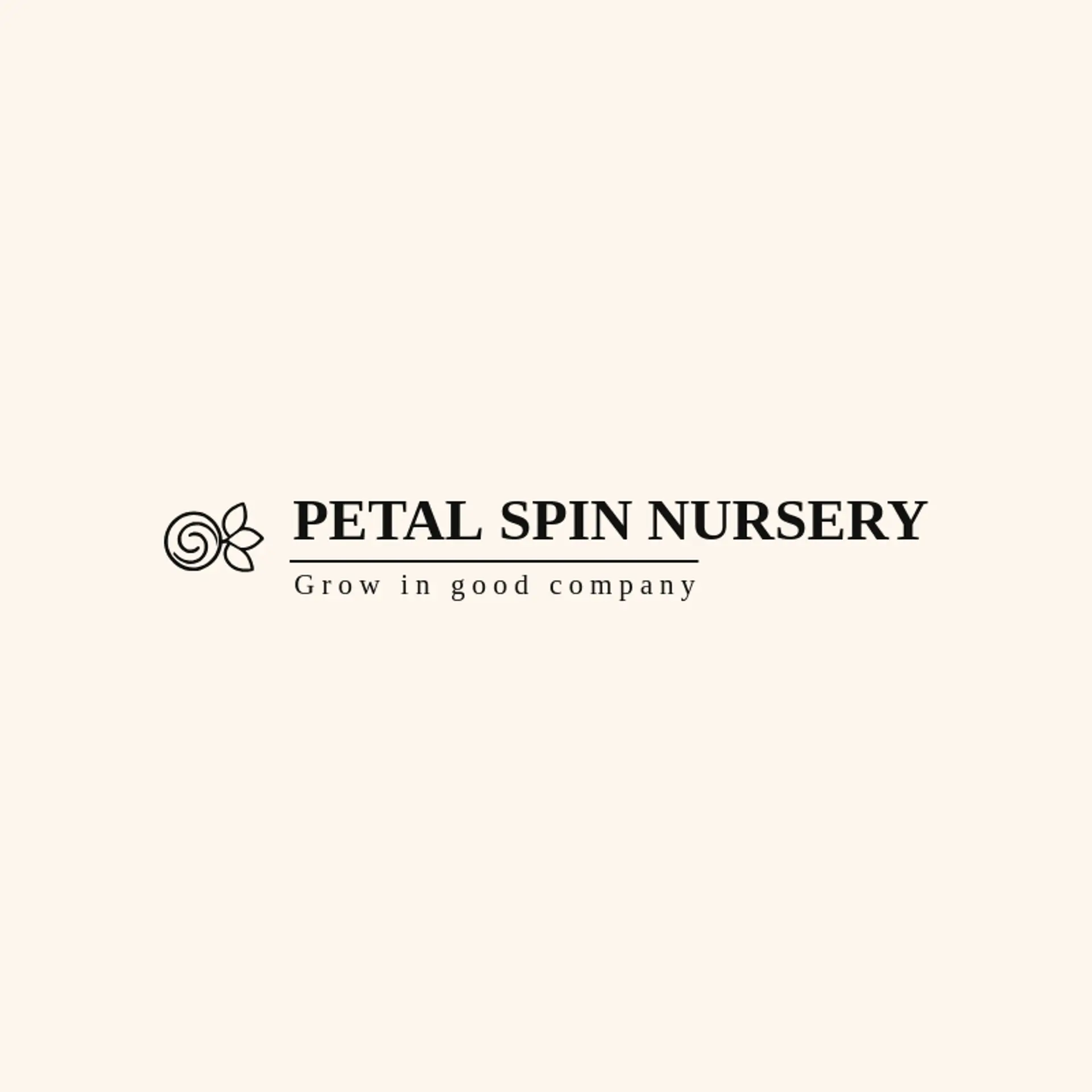 Petal Spin Nursery logo for swirl
