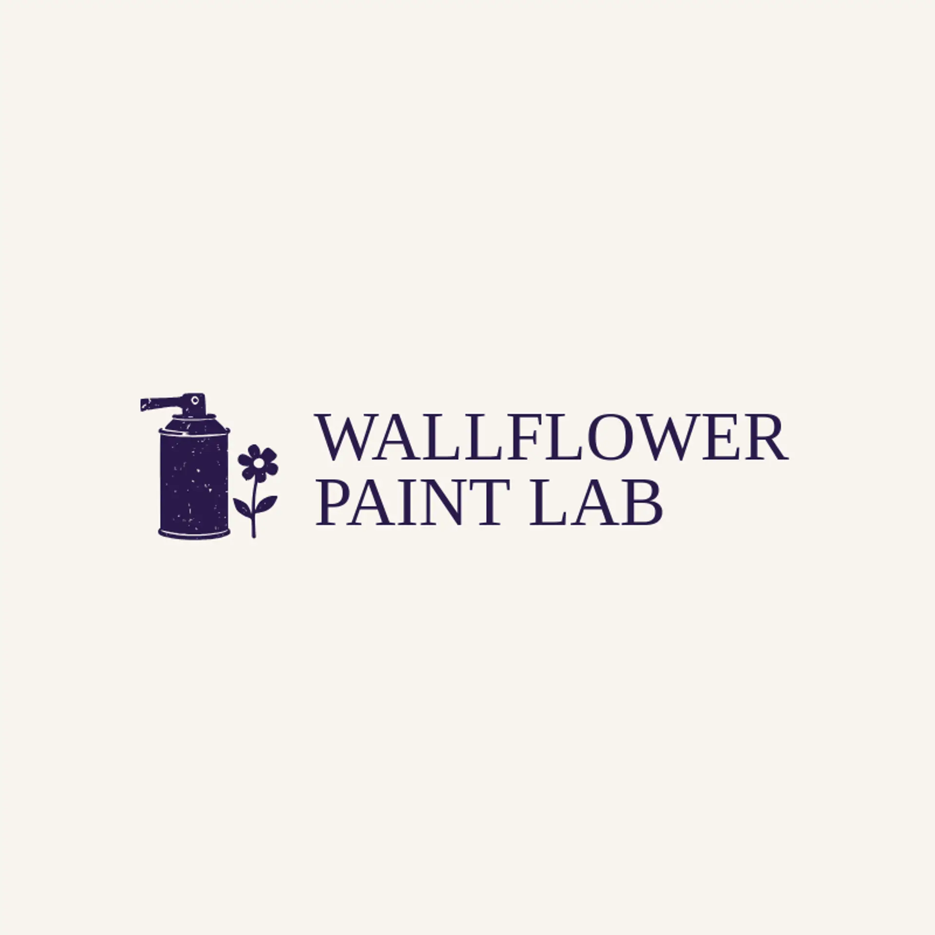 Wallflower Paint Lab logo for spray paint