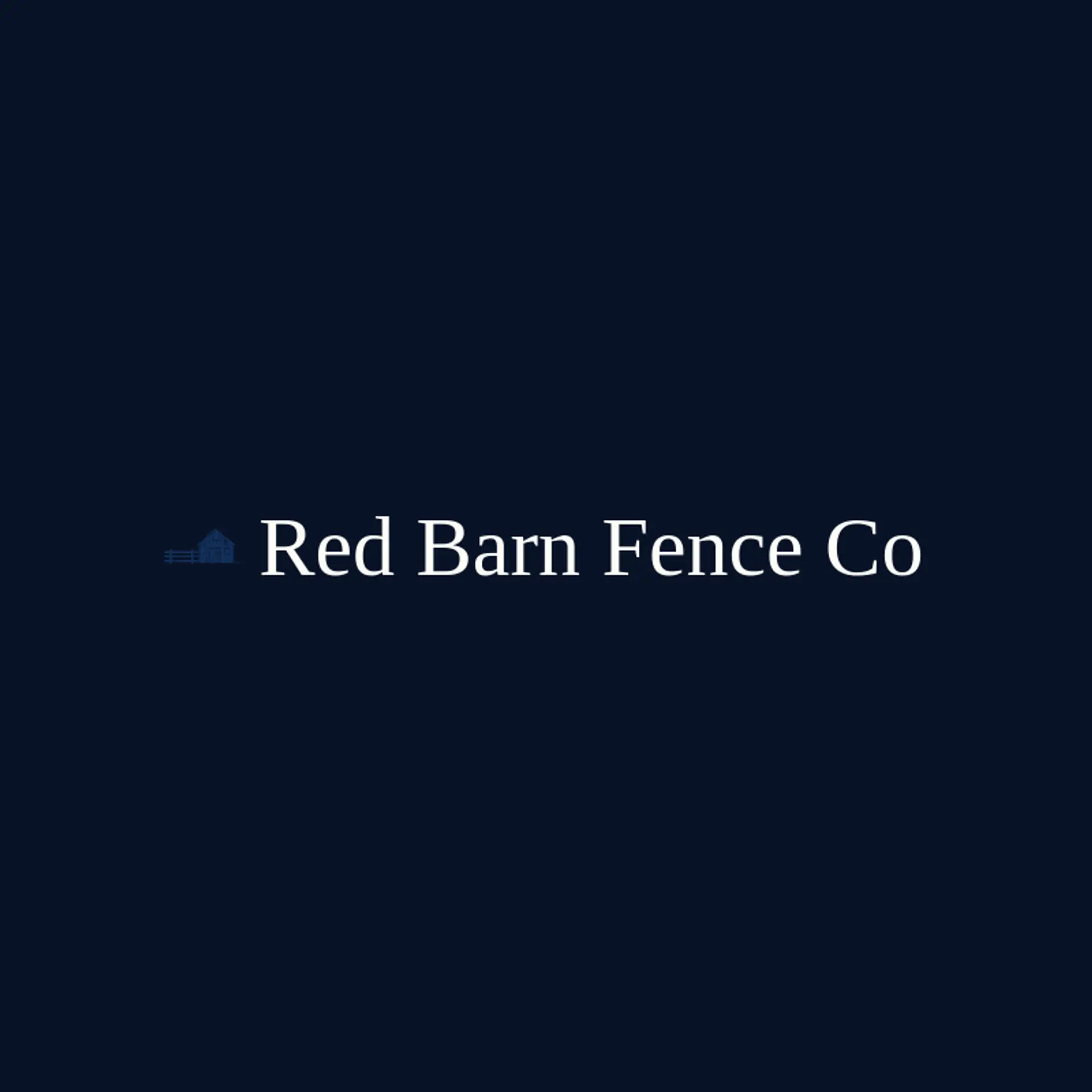 Red Barn Fence Co logo for fence