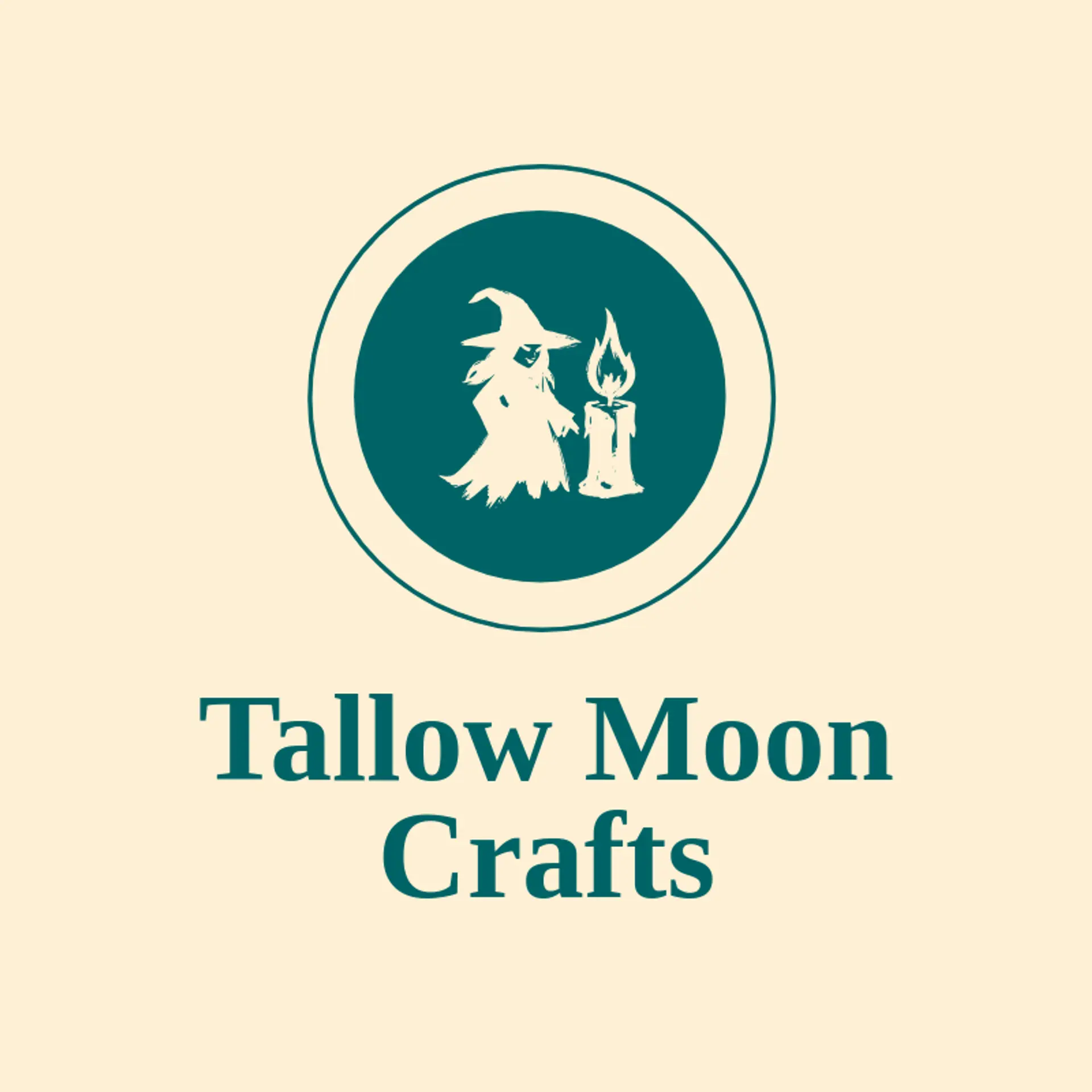 Tallow Moon Crafts logo for witch
