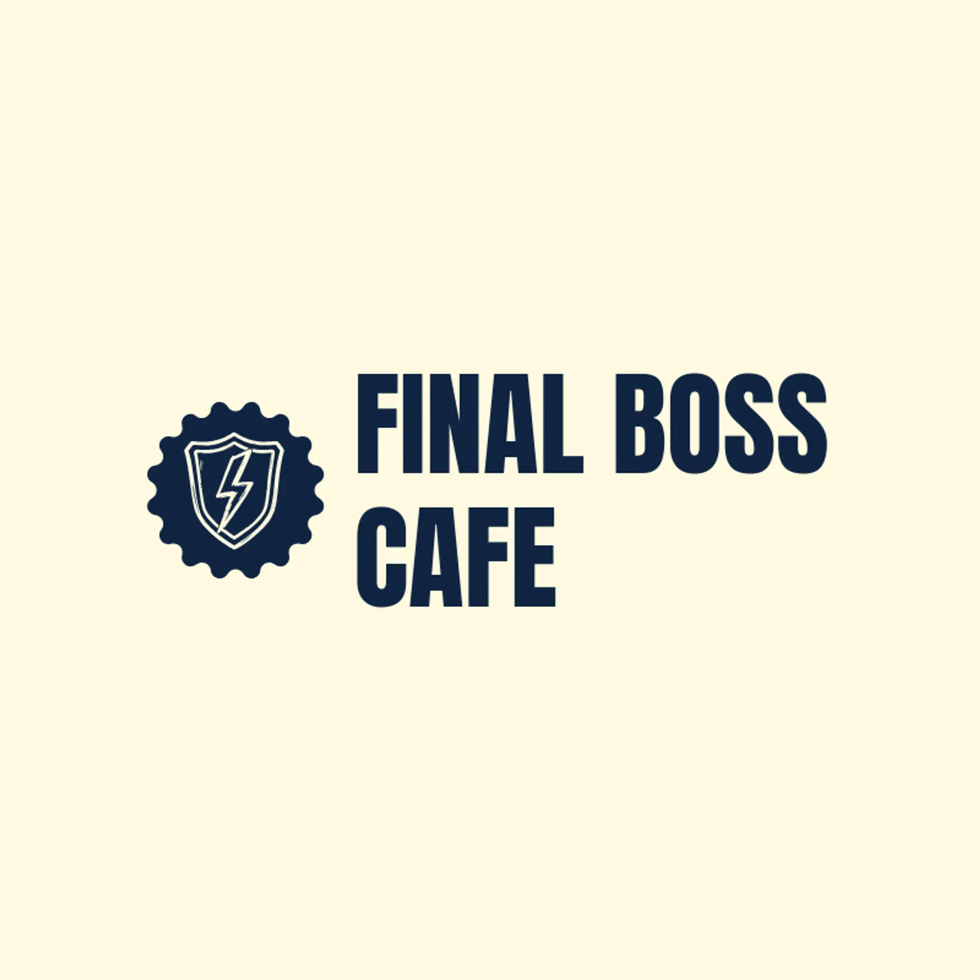 Final Boss Cafe logo for gamer