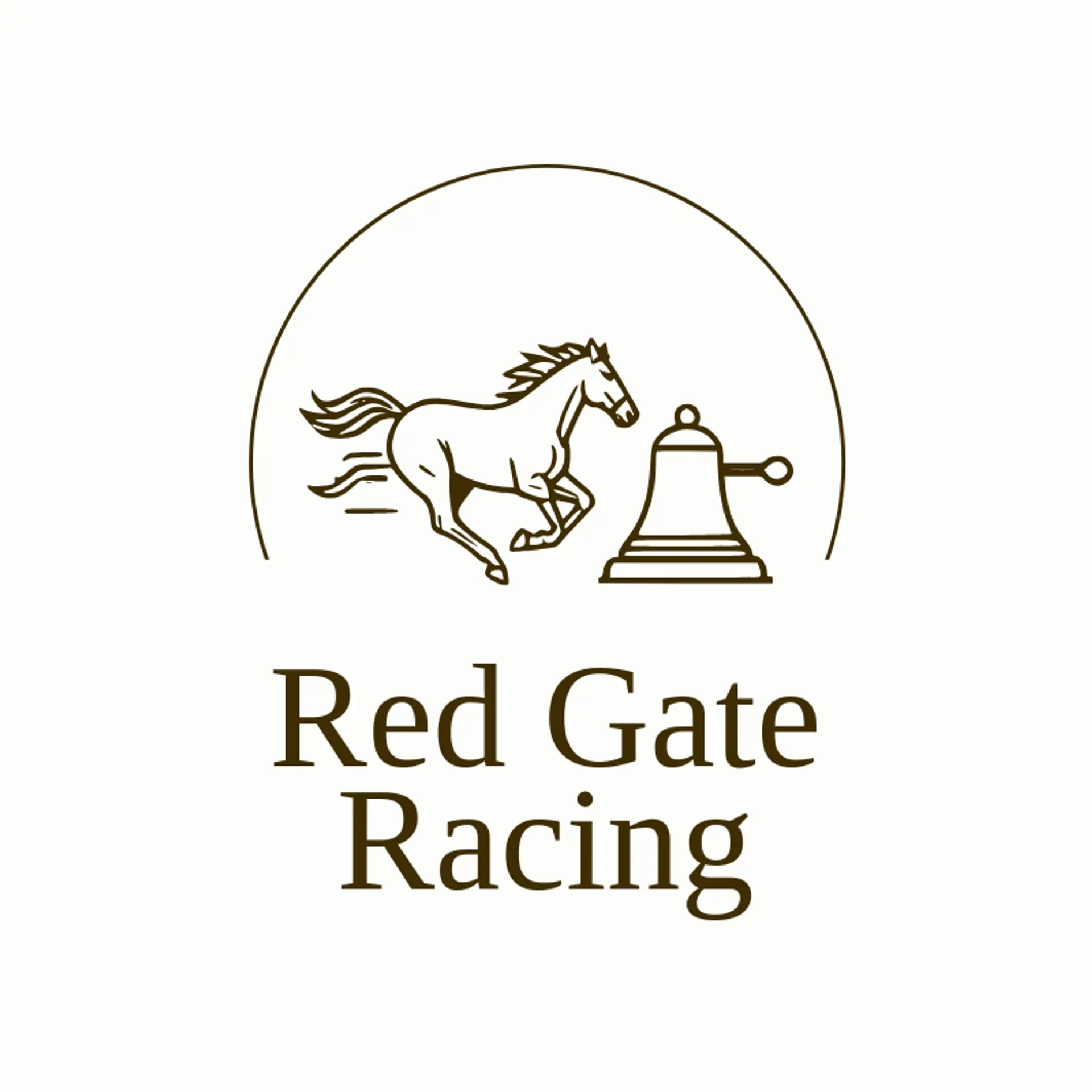 Red Gate Racing logo for horse racing