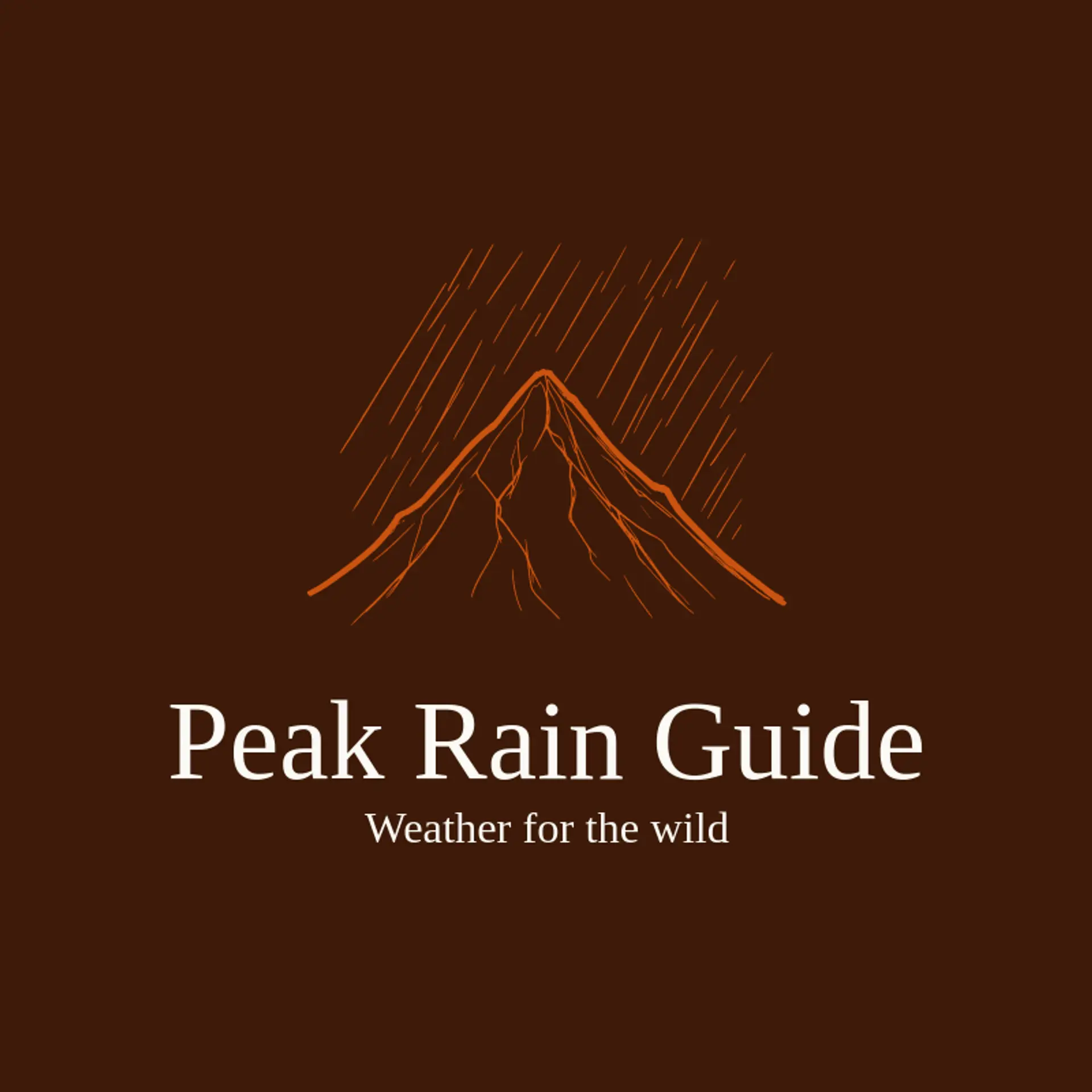 Peak Rain Guide logo for rain