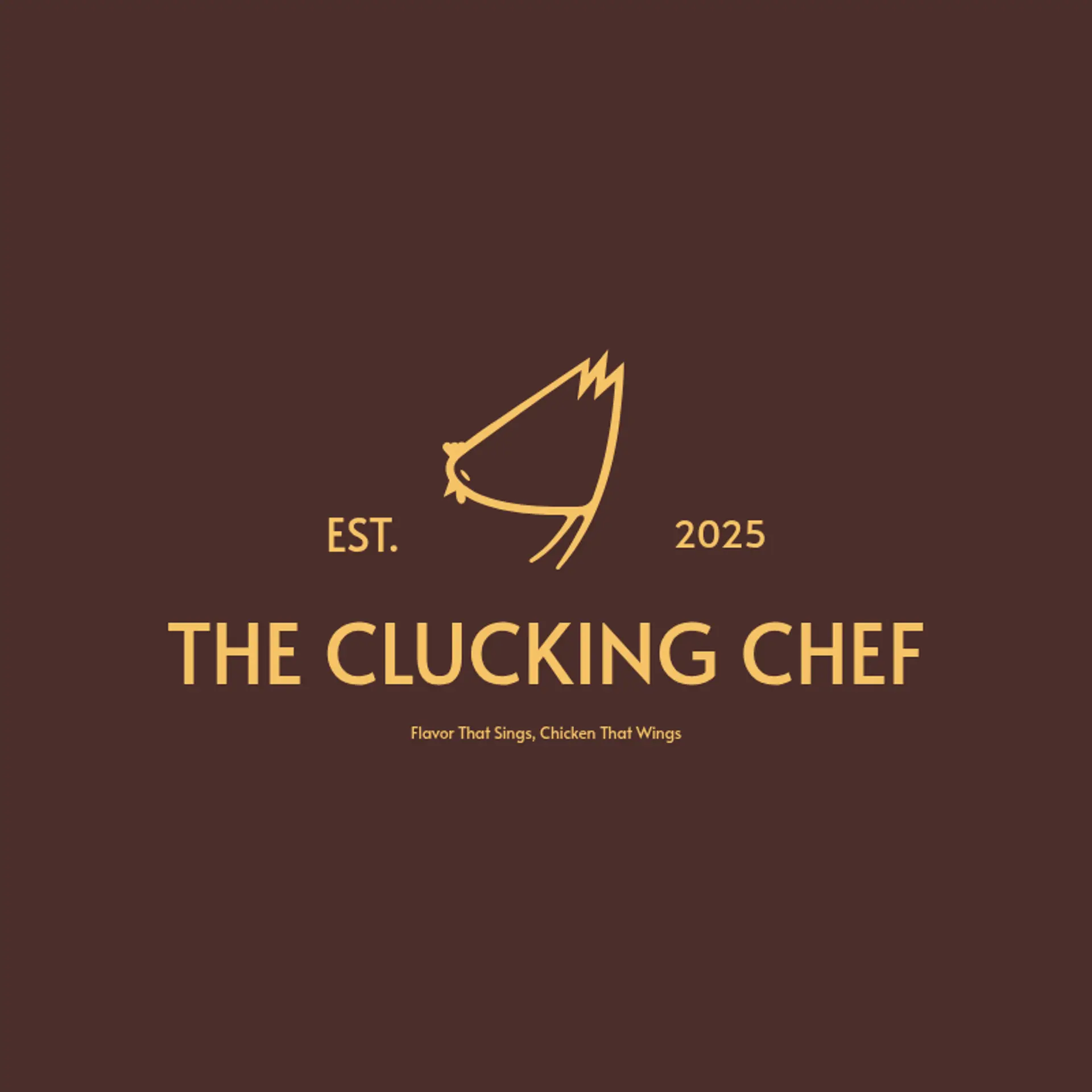 The Clucking Chef logo for chicken restaurant