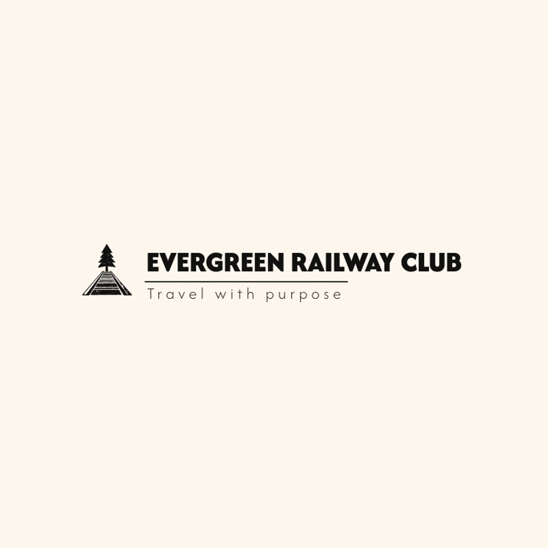 Evergreen Railway Club logo for railway