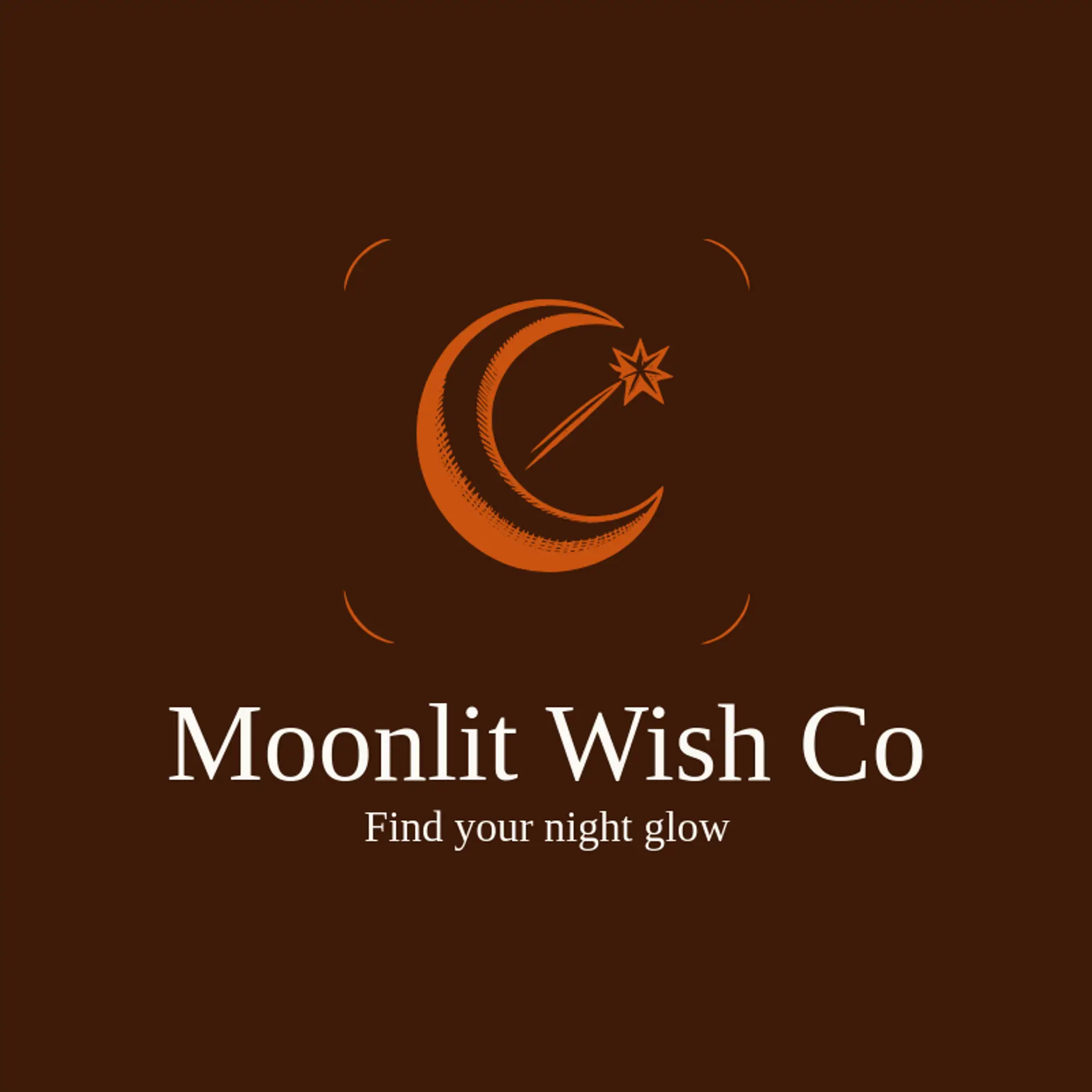Moonlit Wish Co logo for shooting star