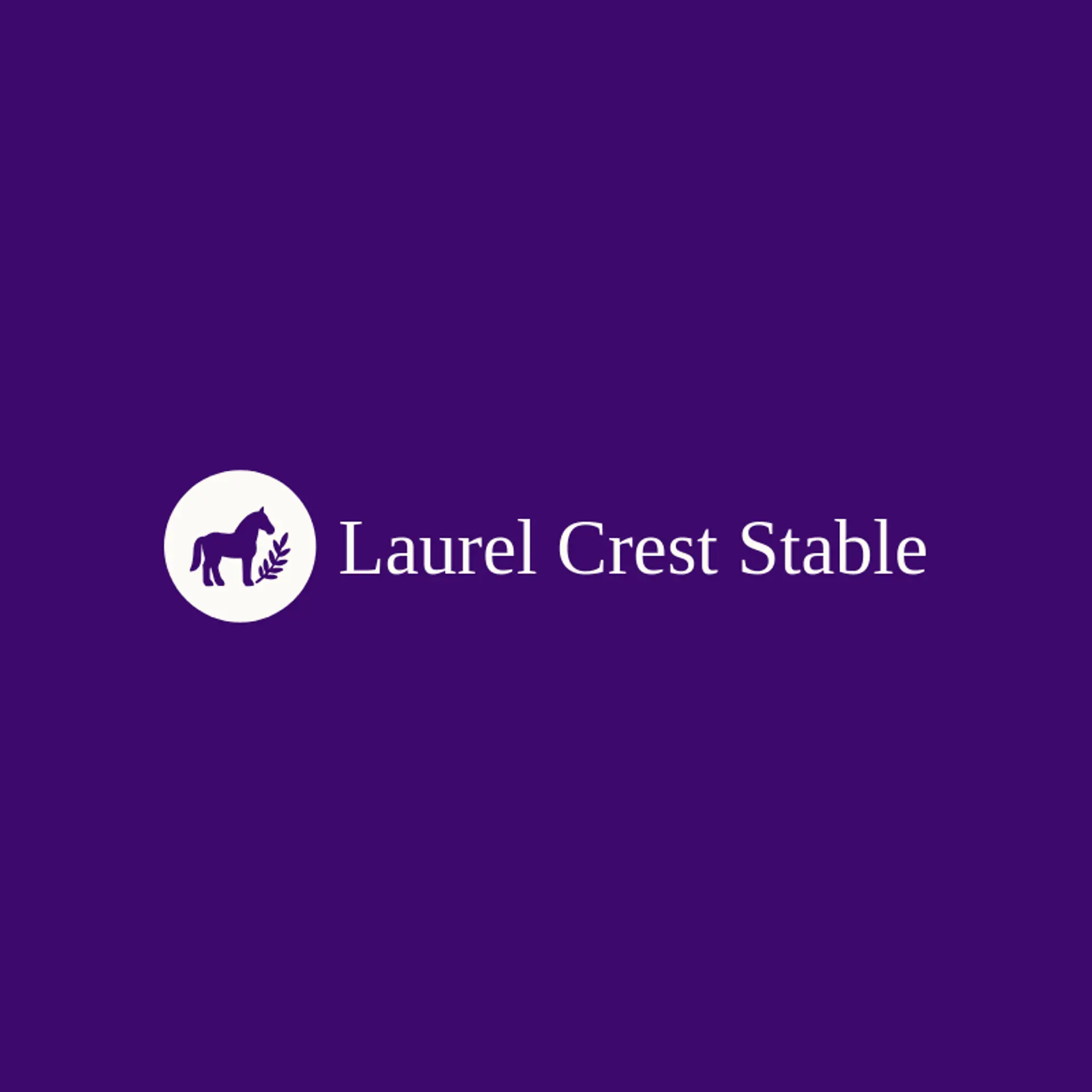 Laurel Crest Stable logo for derby