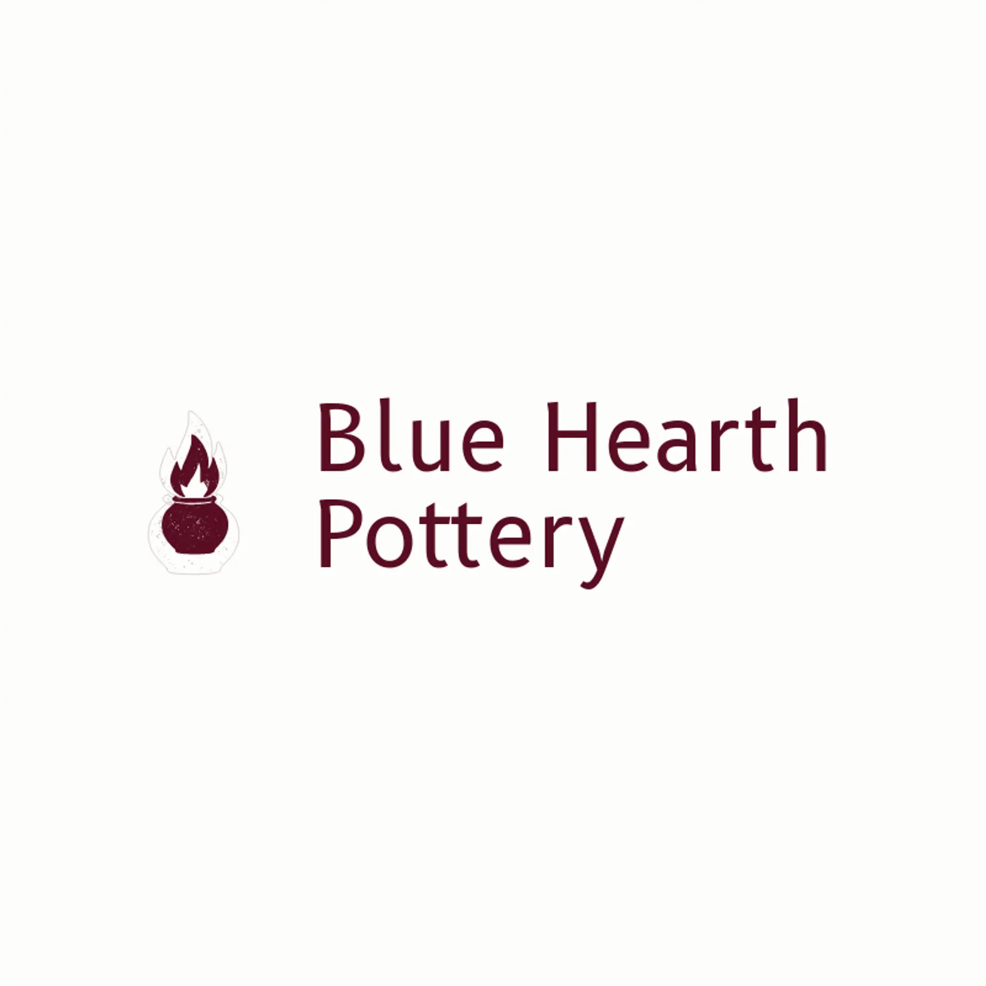 Blue Hearth Pottery logo for clay