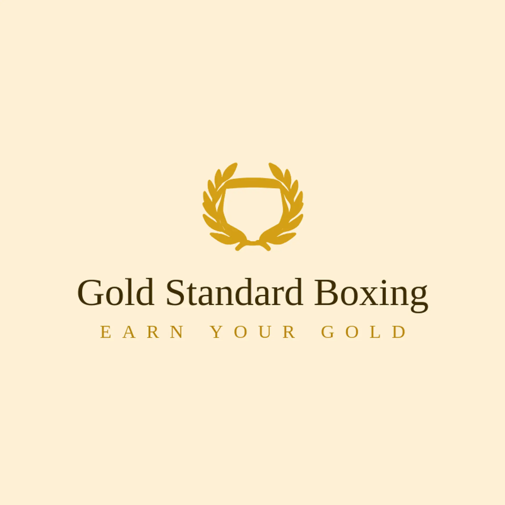 Gold Standard Boxing logo for boxing