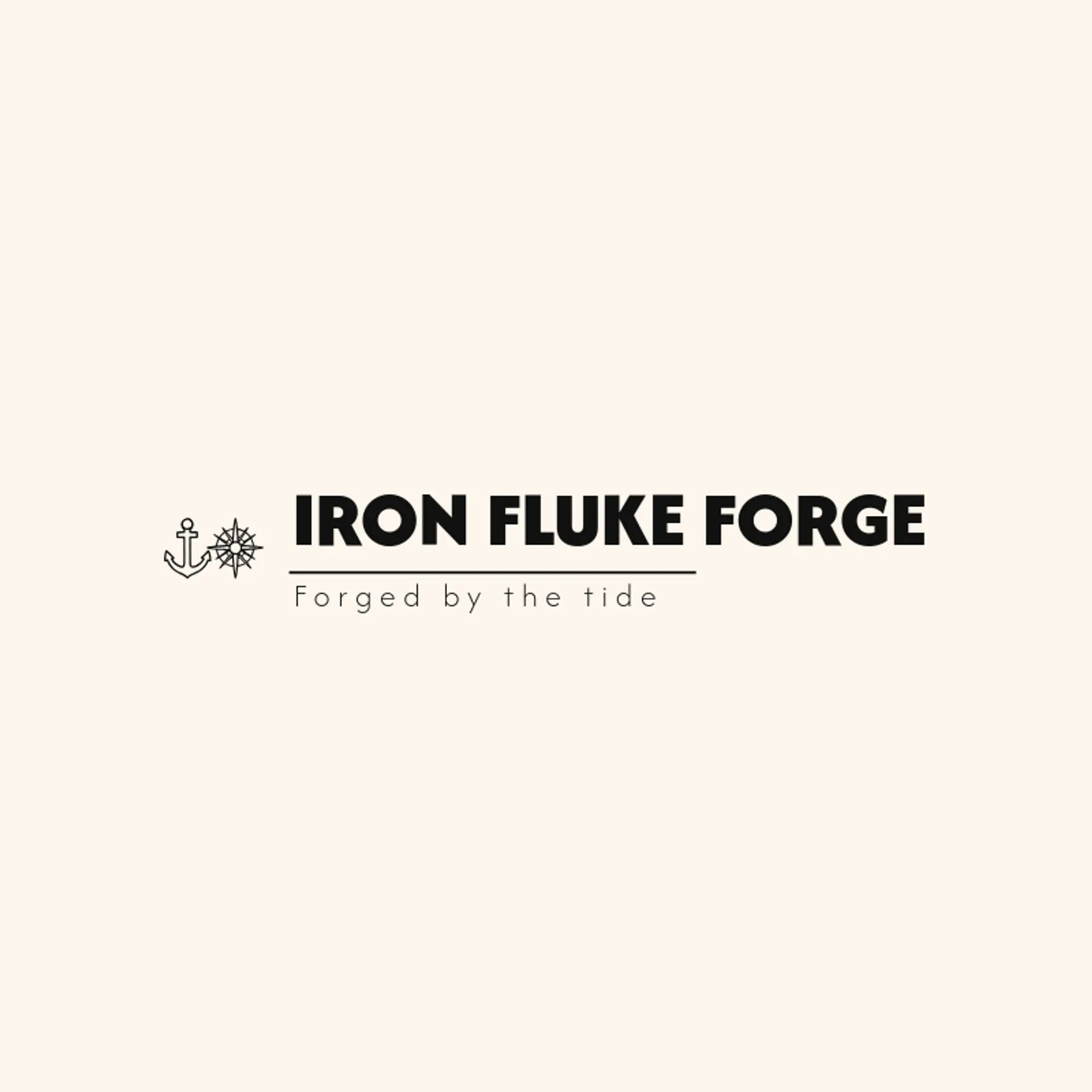 Iron Fluke Forge logo for anchor