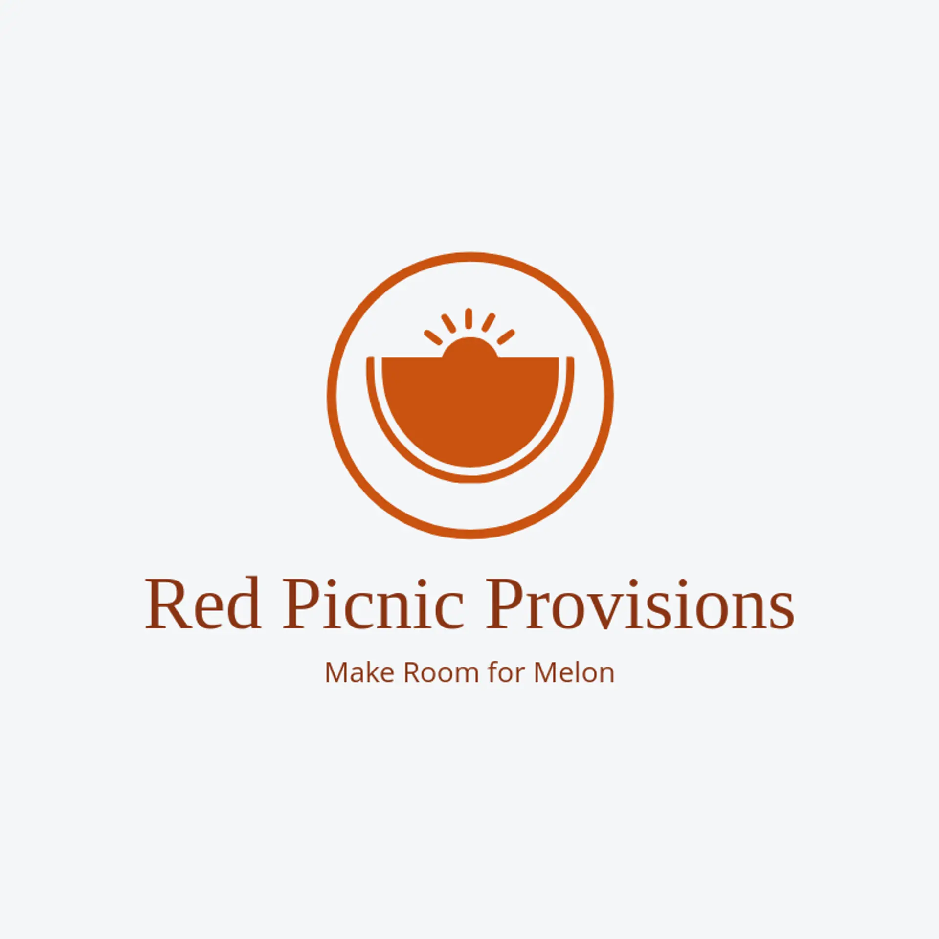 Red Picnic Provisions logo for watermelon