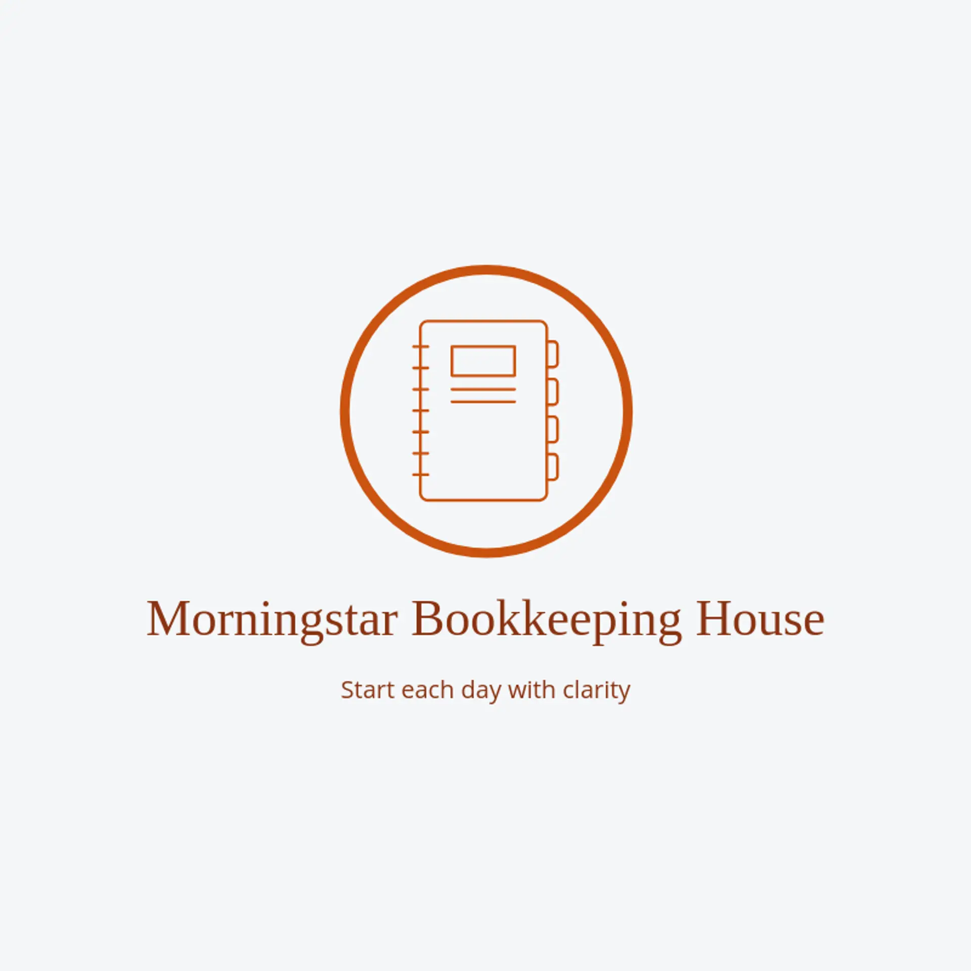 Morningstar Bookkeeping House logo for ledger