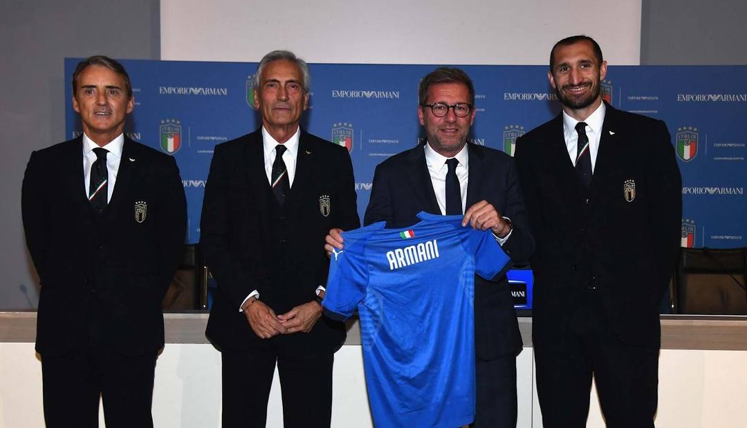 The Italian Football Federation collaborates with Armani | Source: Soccer Bible