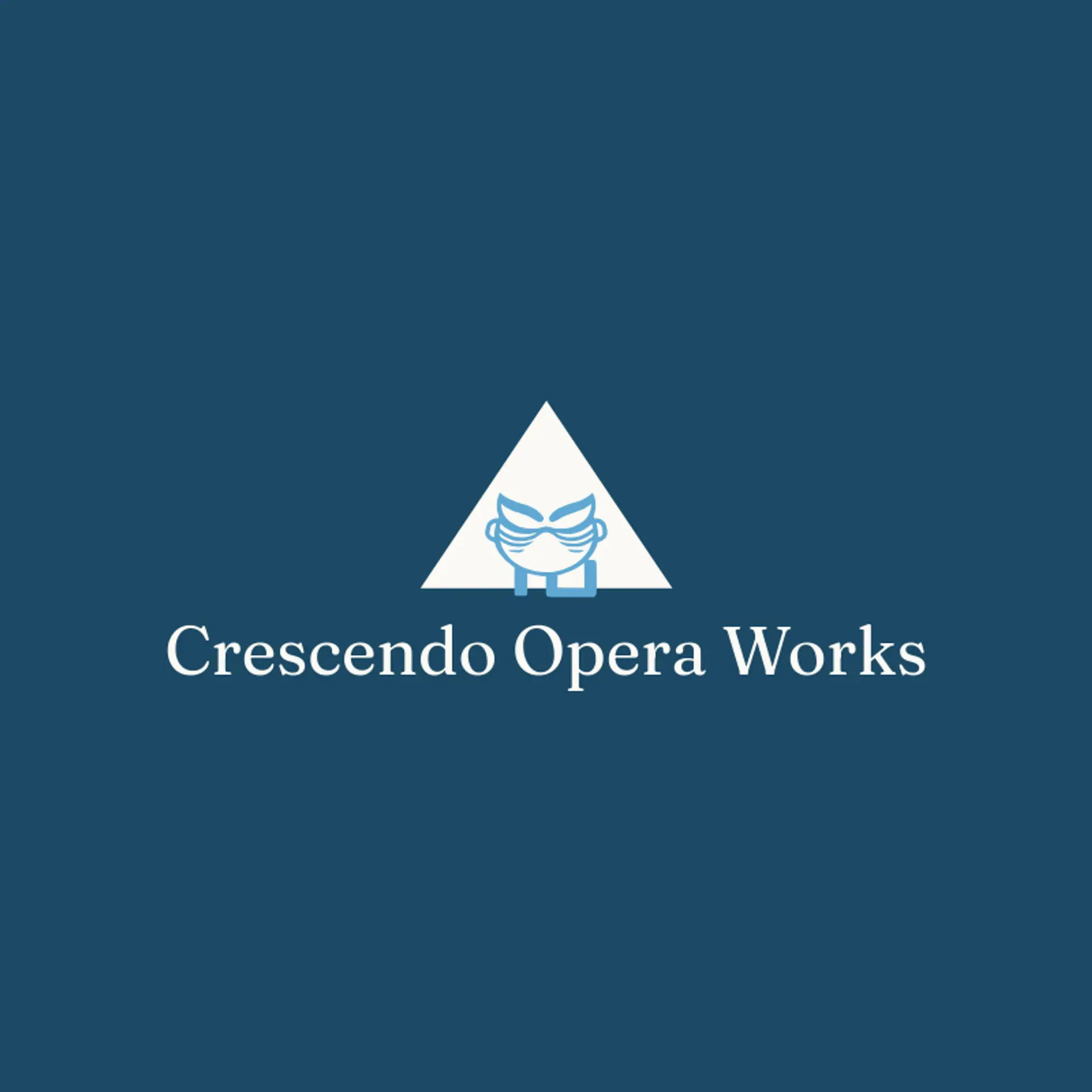 Crescendo Opera Works logo for opera