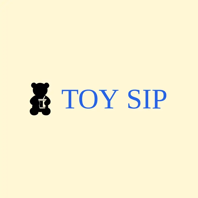 The toy company name Toy Sip as a branded logo with a single color icon