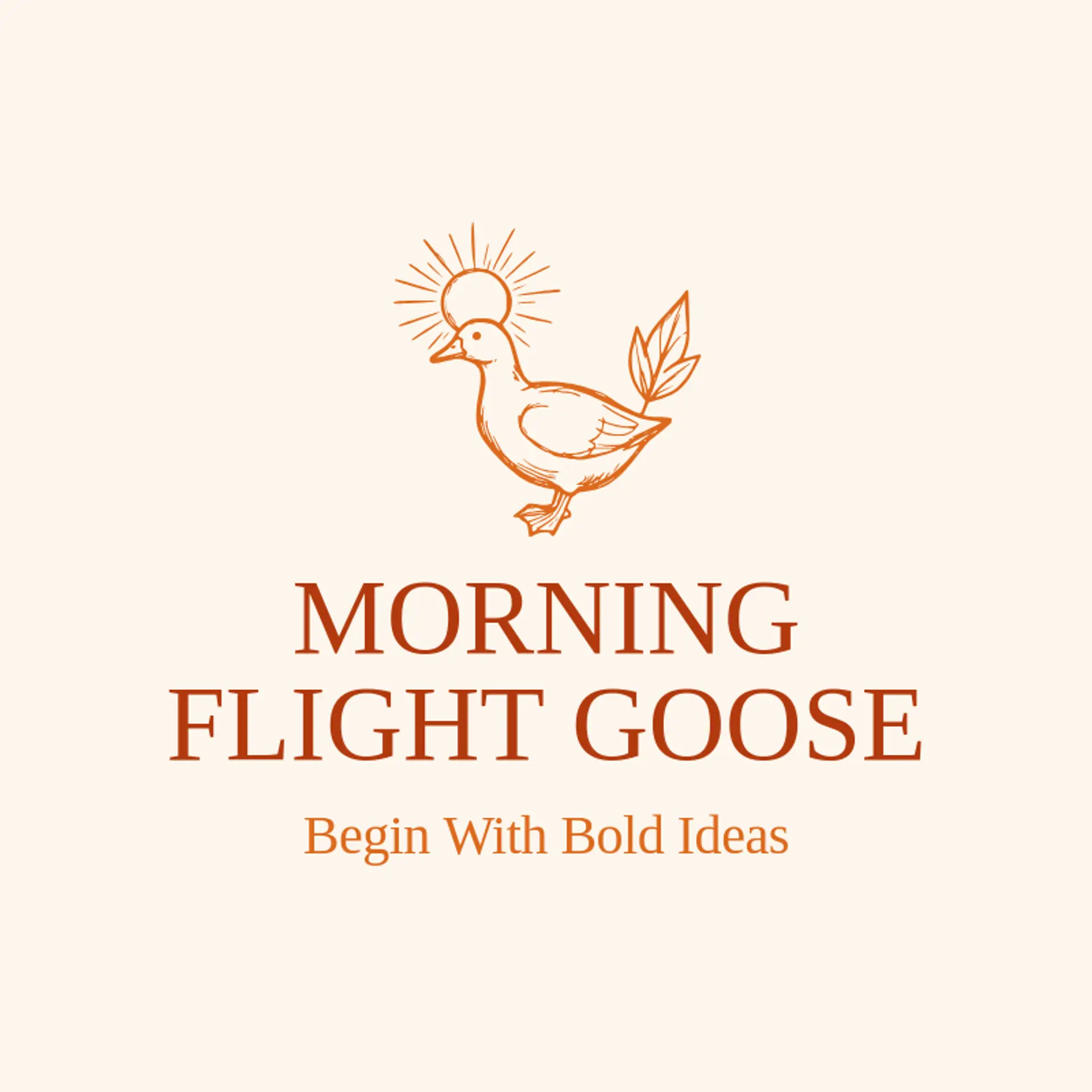 Morning Flight Goose logo for goose