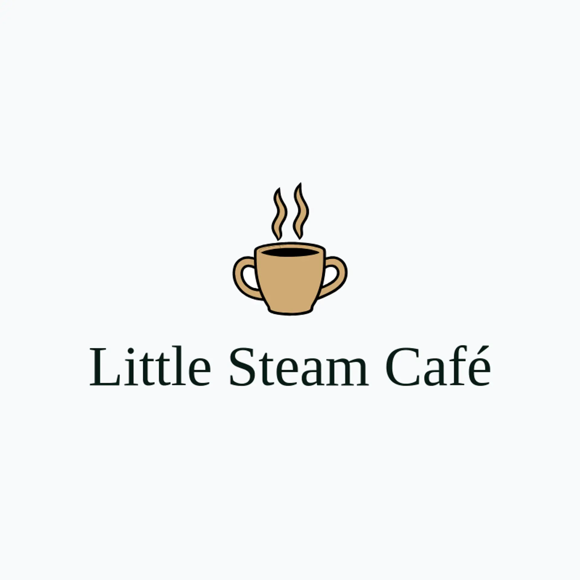 Little Steam Café logo for coffee cup