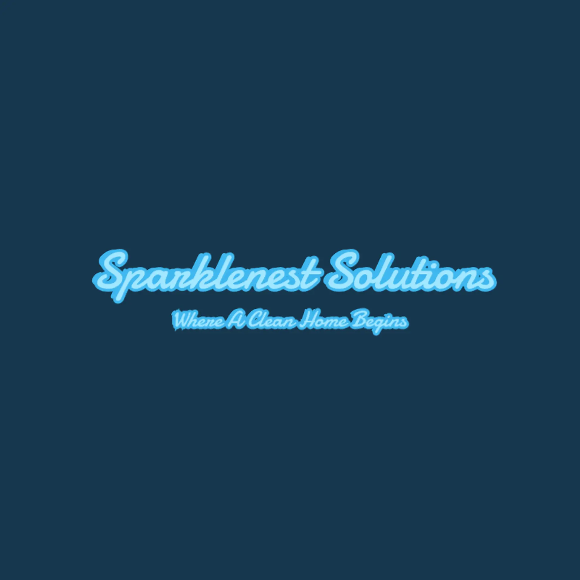SparkleNest Solutions logo for house cleaning