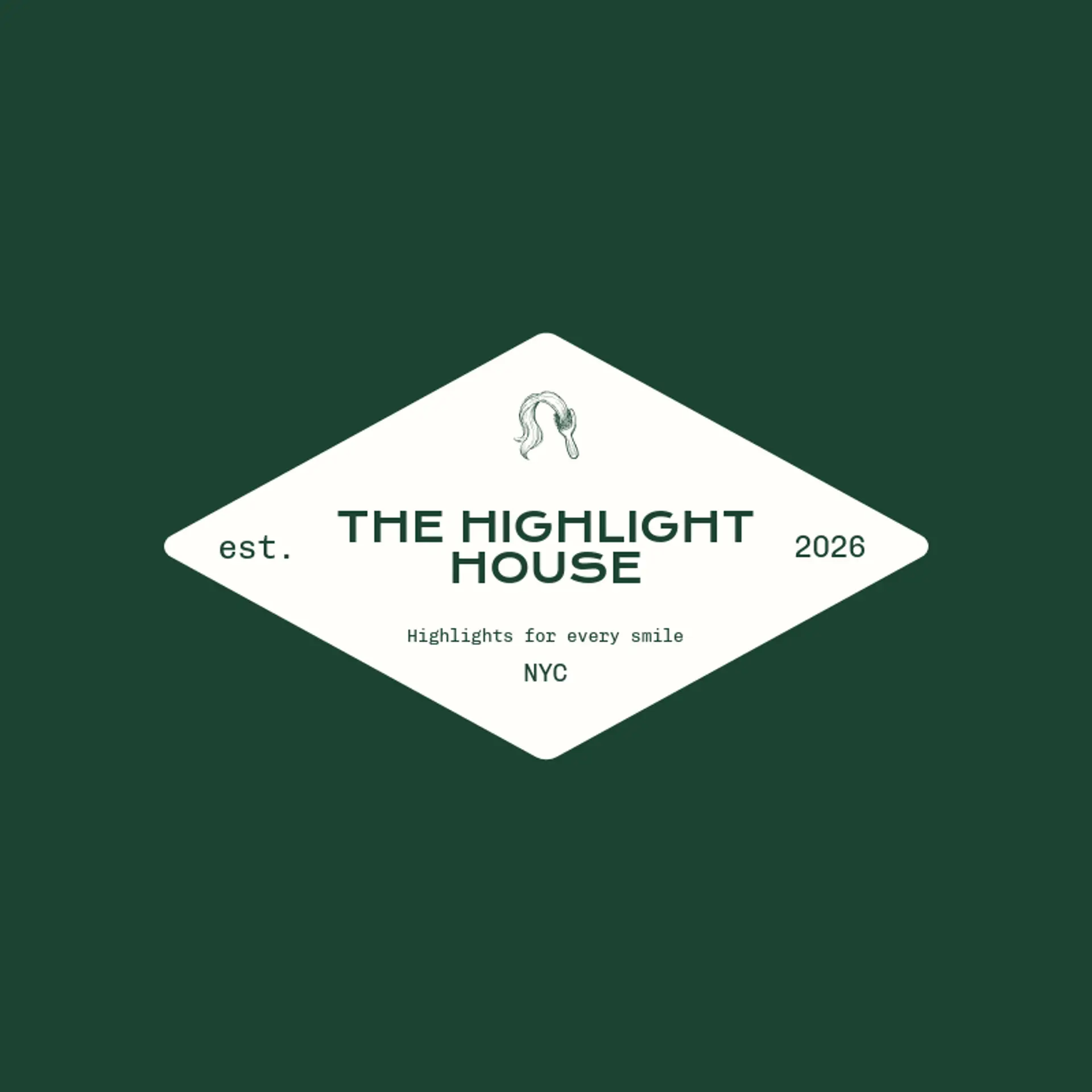 The Highlight House logo for hair stylist